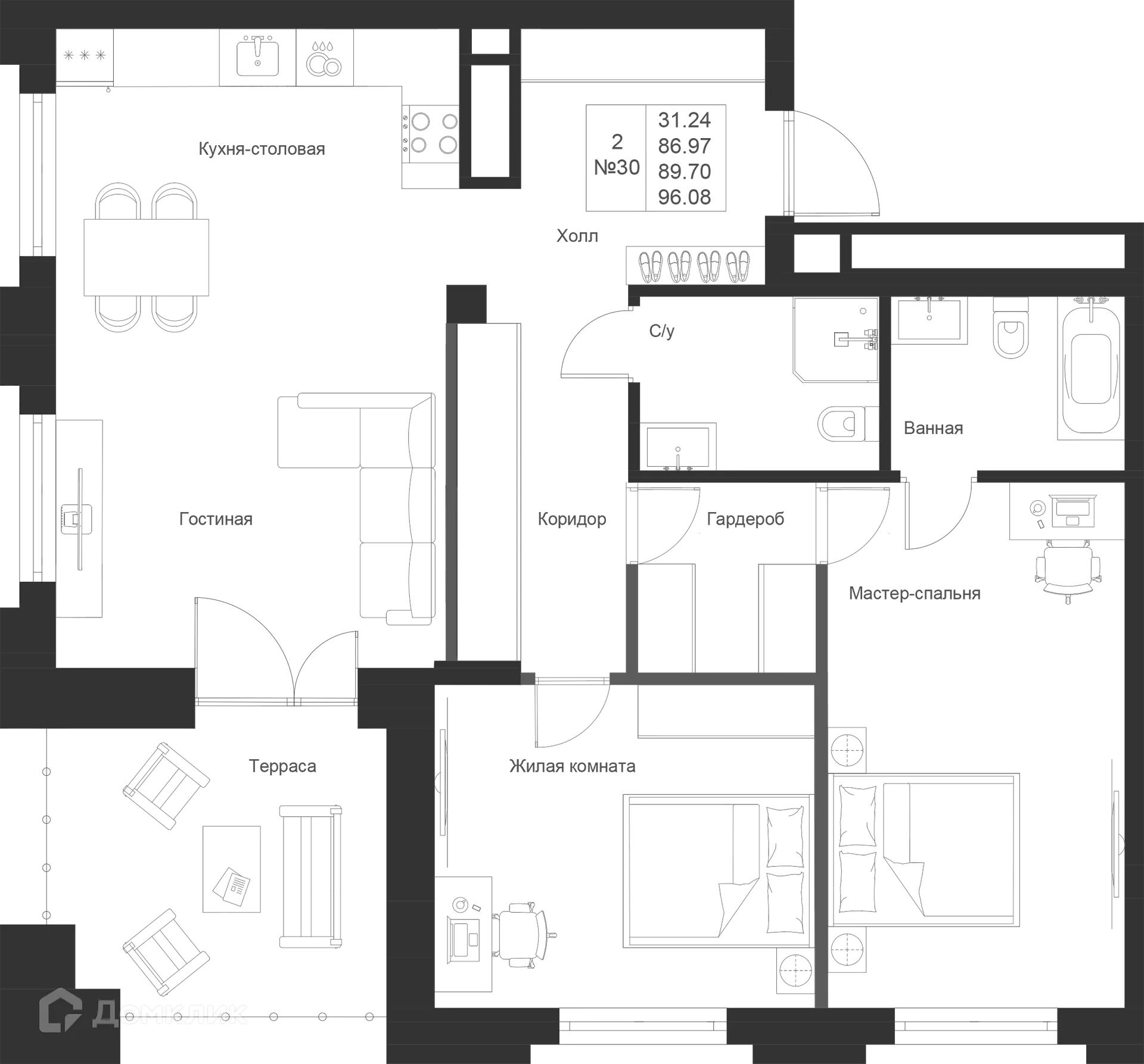 Фото квартиры в ЖК Мифы