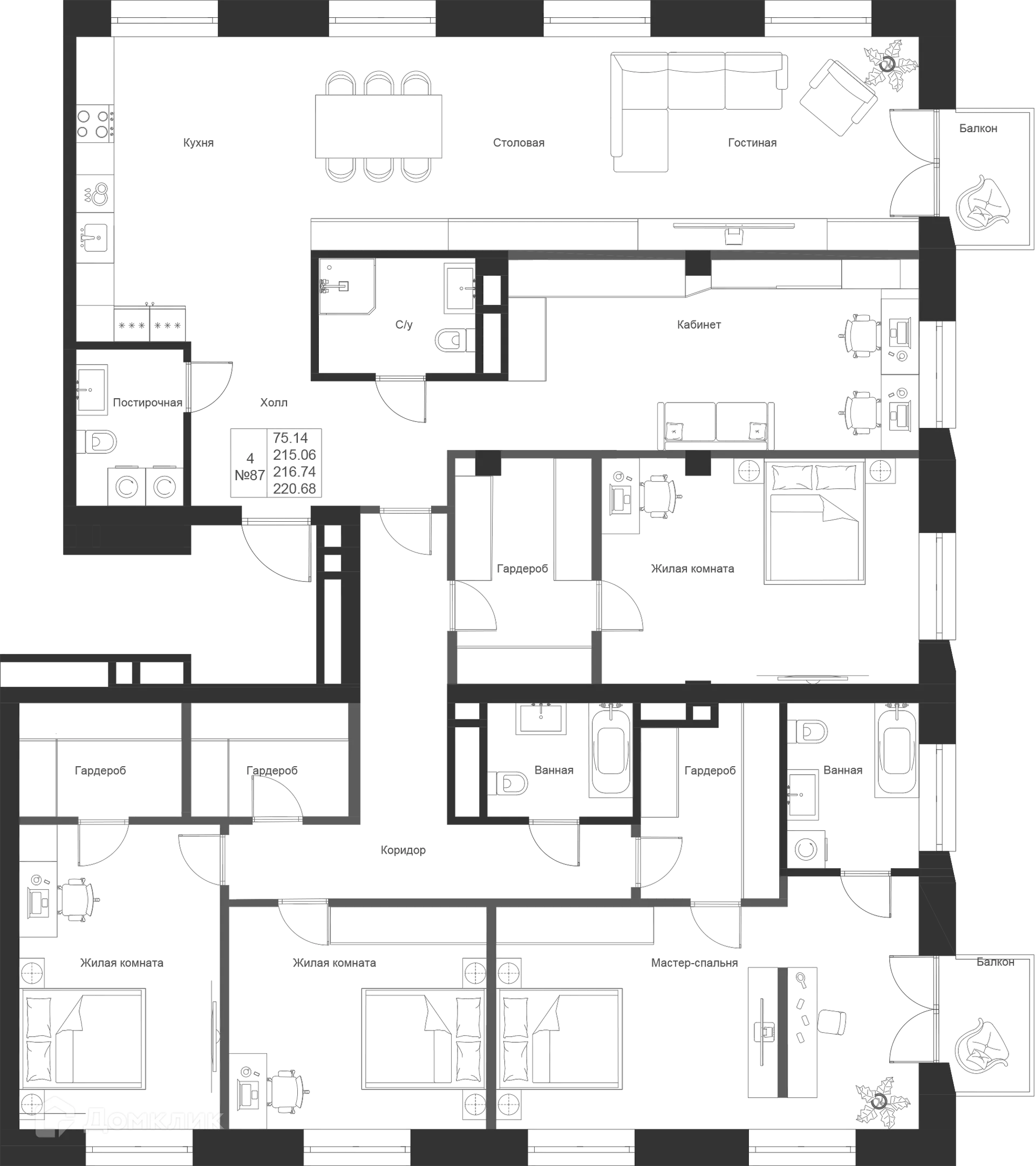 Фото квартиры в ЖК Мифы
