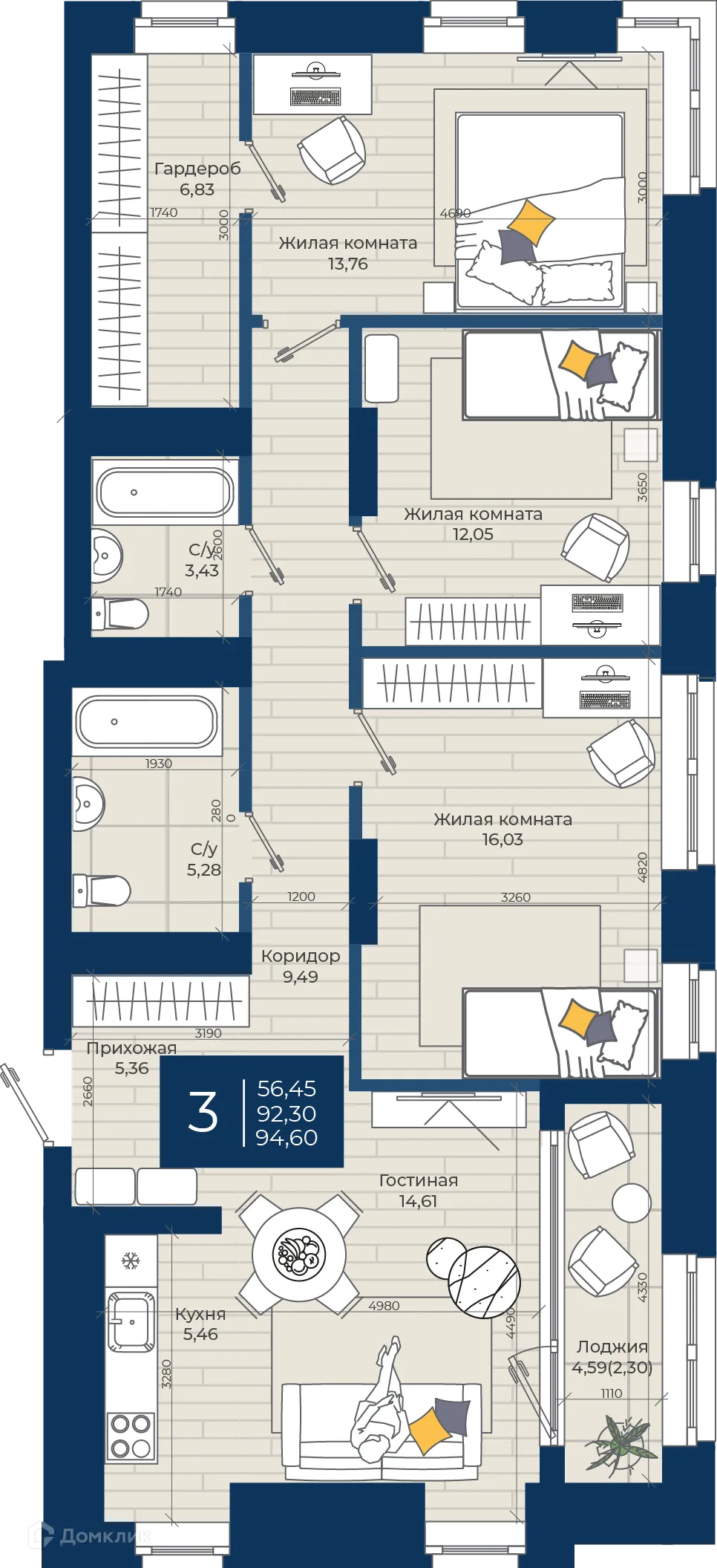 Фото квартиры в ЖК NOVA (ЖК НОВА)