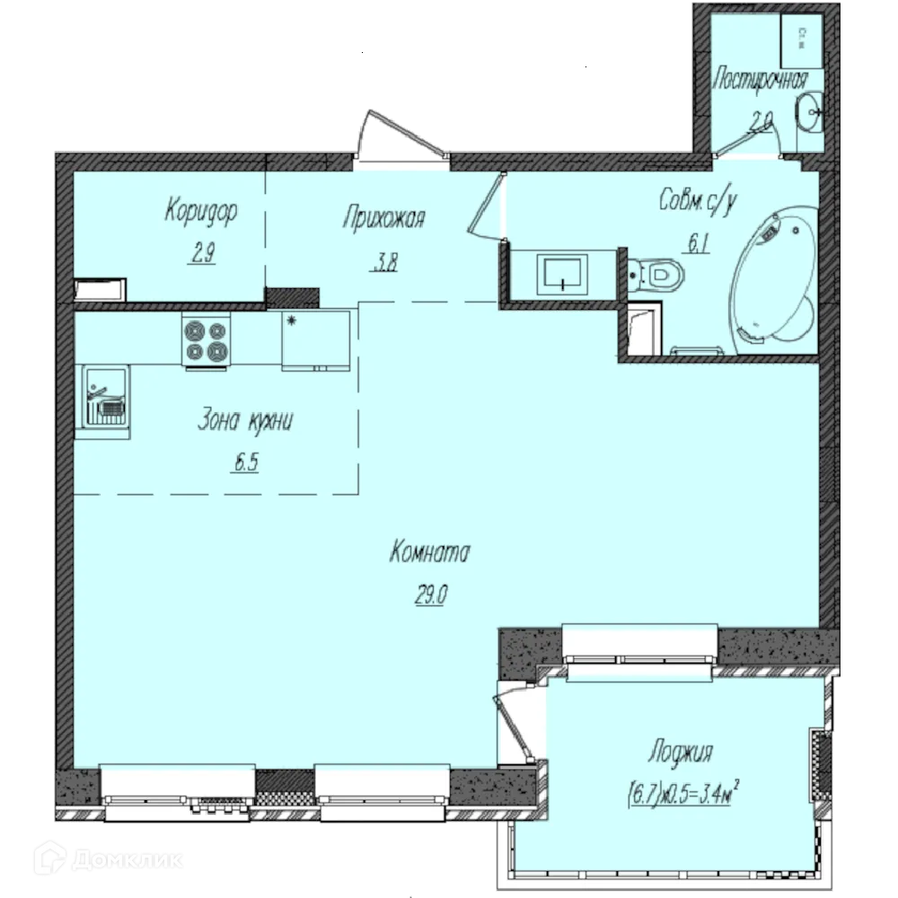 Фото квартиры в ЖК КОМОС НА ТУКАЯ