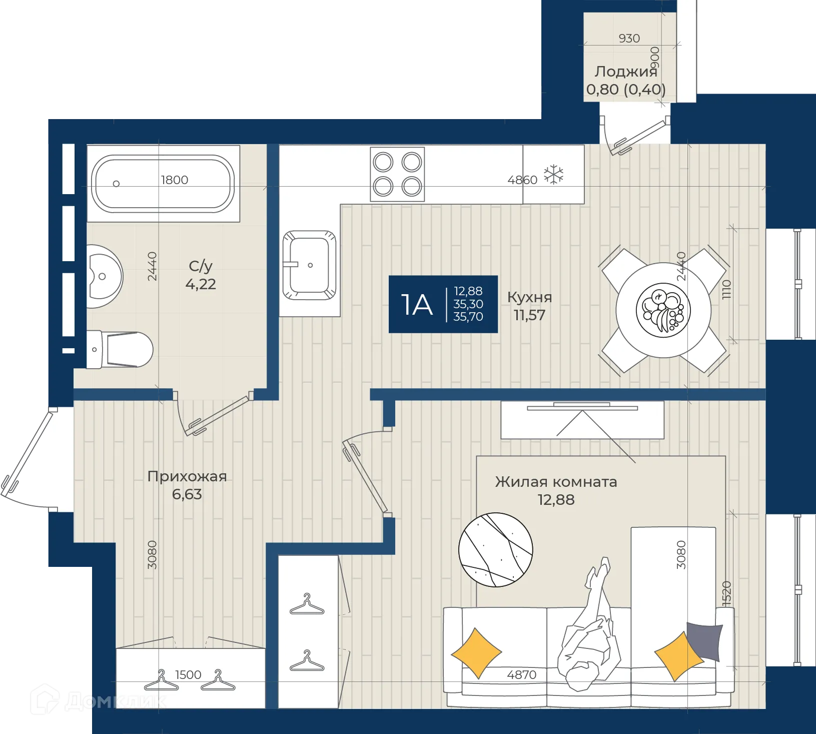 Фото квартиры в ЖК NOVA (ЖК НОВА)