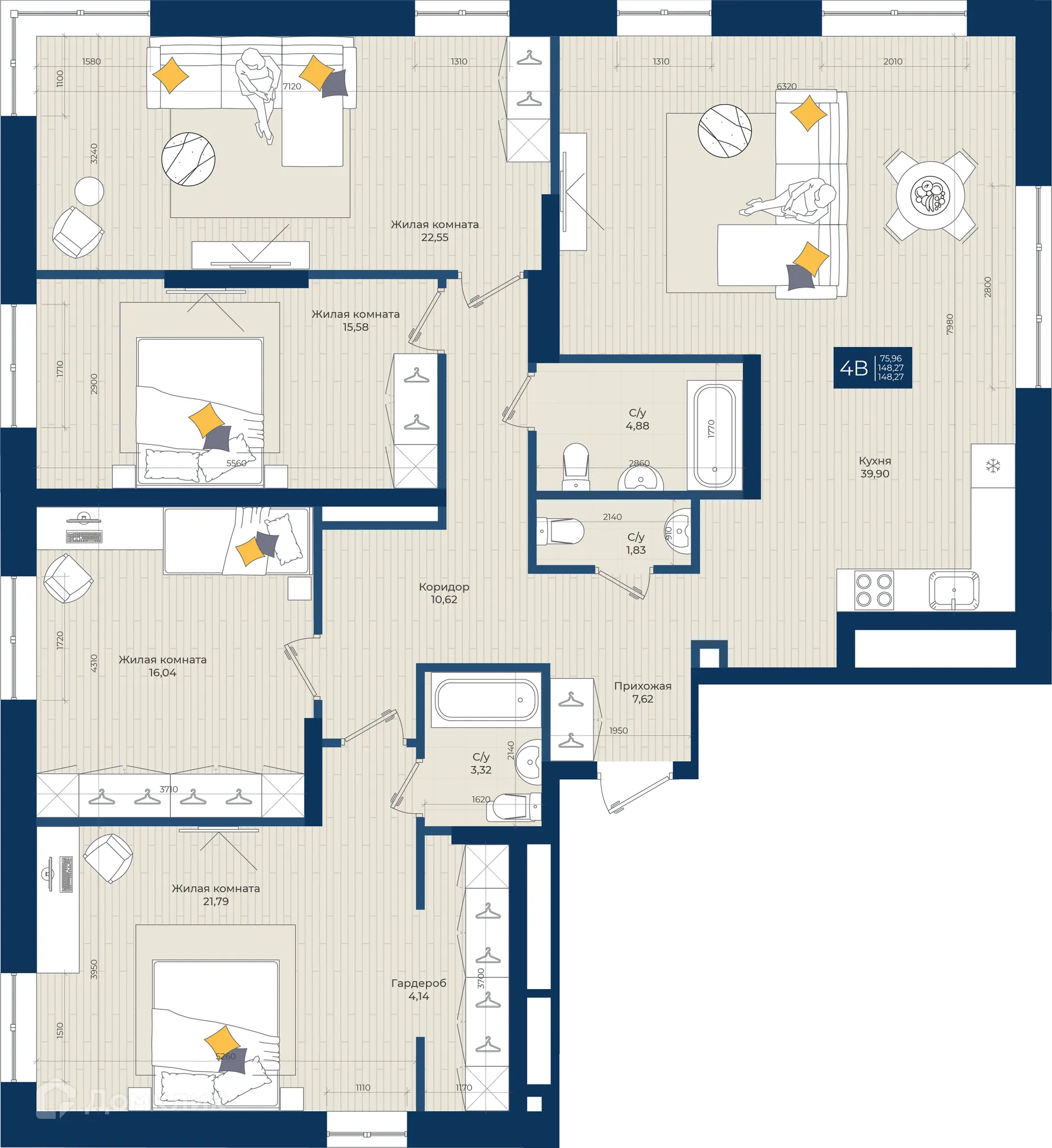 Фото квартиры в ЖК NOVA (ЖК НОВА)