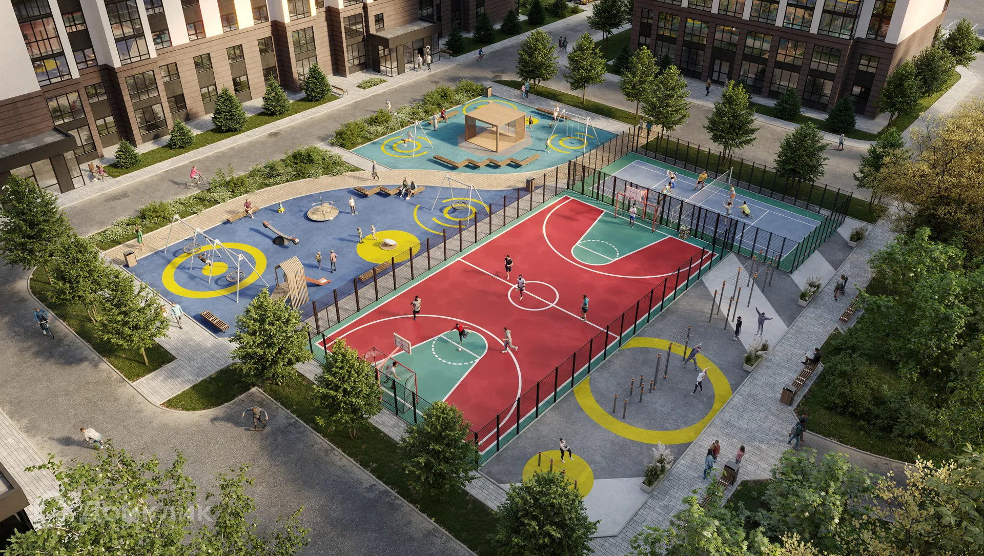 Планировка 2-комнатной квартиры 55 м² в ЖК ЖК Воздушная гавань, г. Обь — фото 2