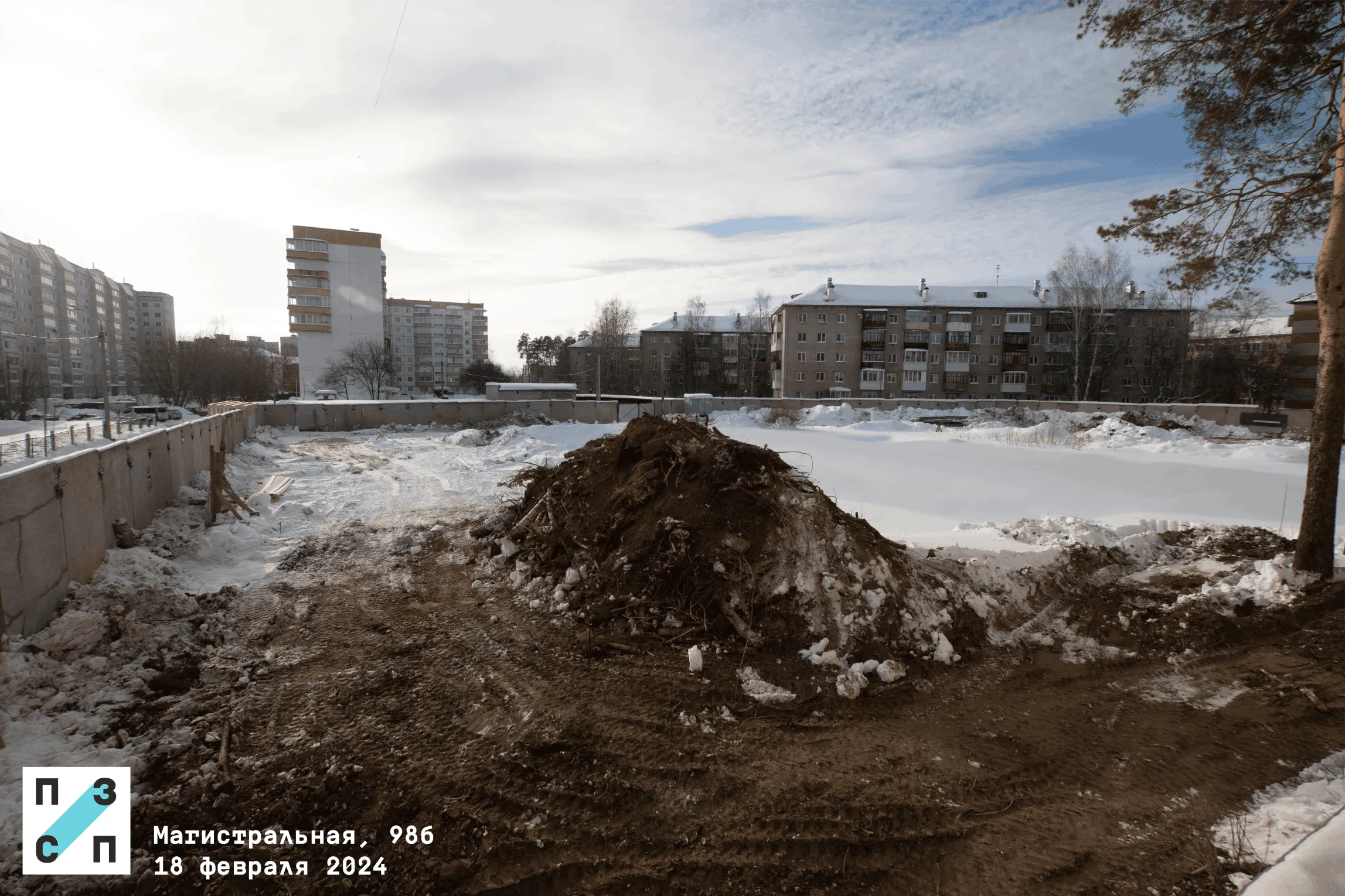 ЖК по ул. Магистральная ход строительства