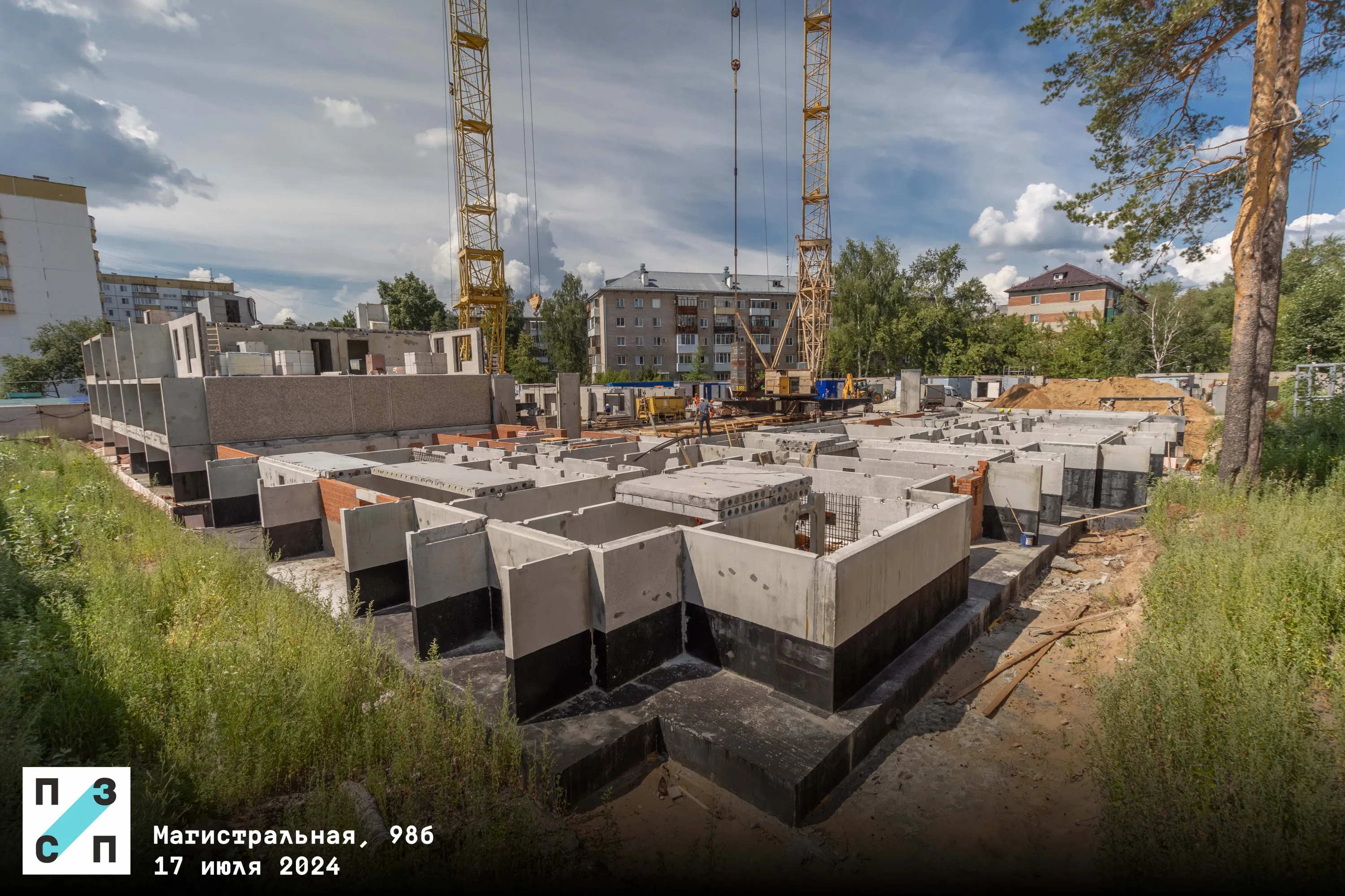 ЖК по ул. Магистральная ход строительства
