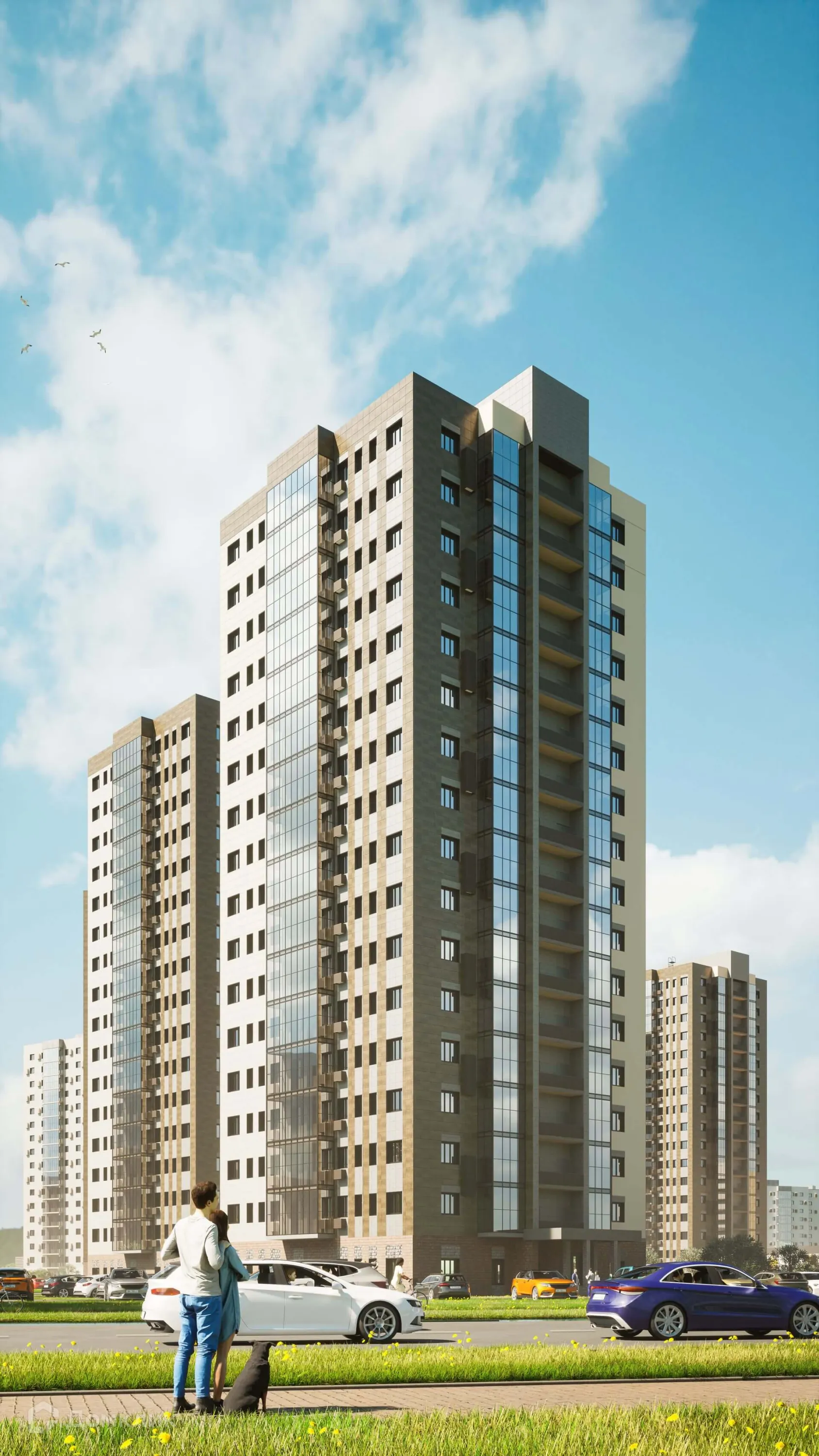 Планировка 1-комнатной квартиры 41.1 м² в ЖК ЖК СОСНЫ, г. Сосновоборск — фото 1