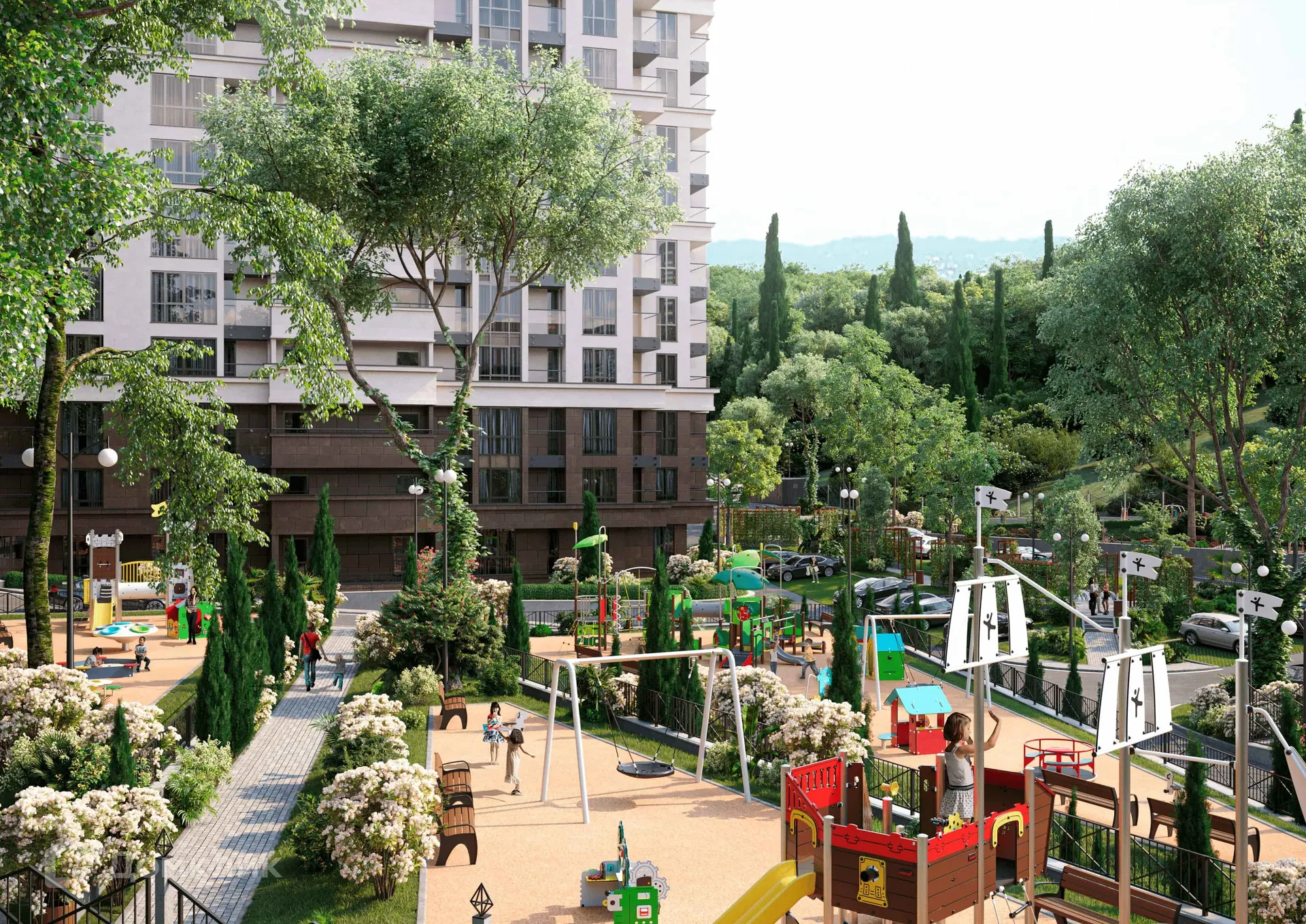 Планировка 1-комнатной квартиры 41.17 м² в ЖК ЖК Южный парк, г. Сочи — фото 5