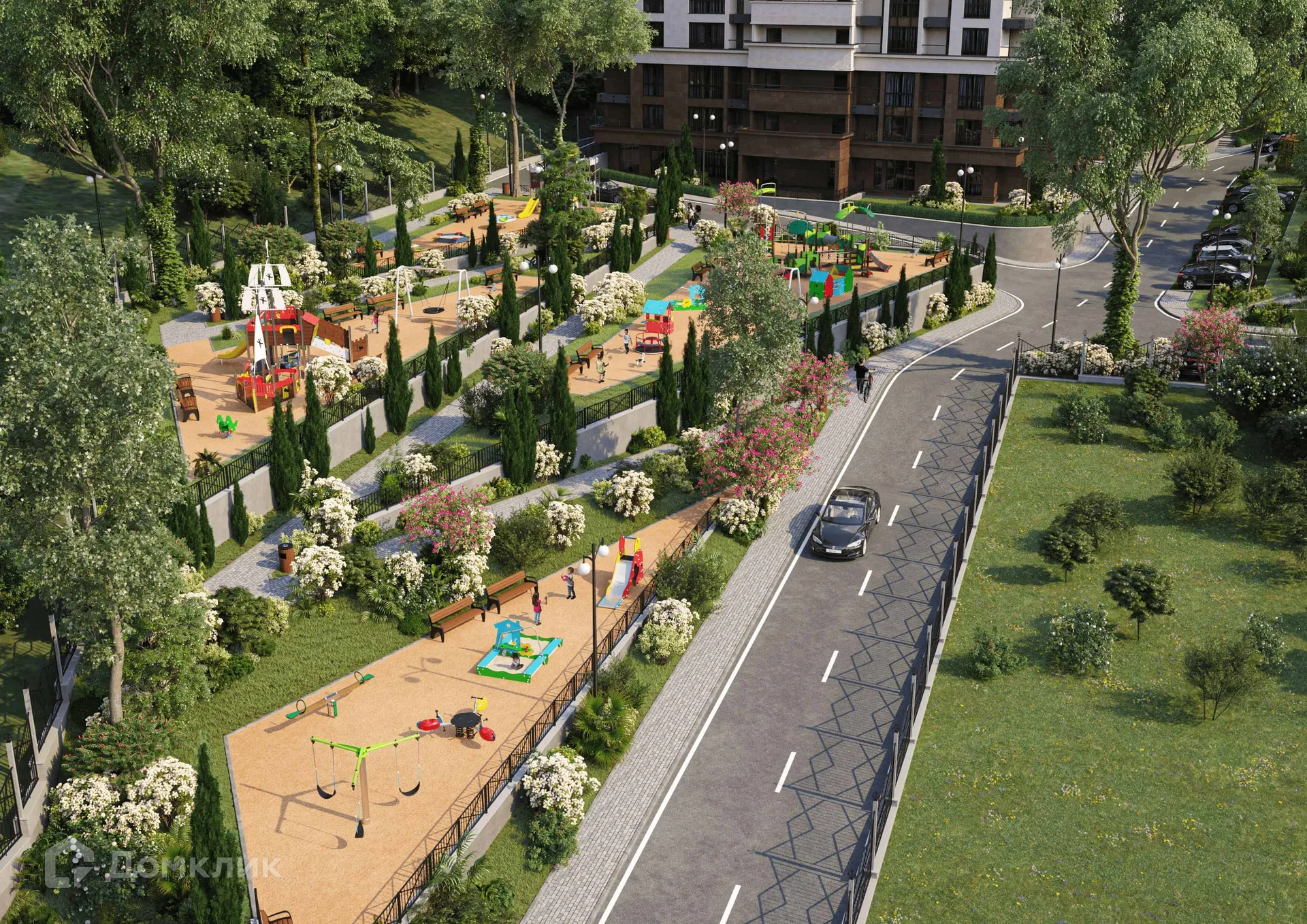 Планировка 1-комнатной квартиры 41.17 м² в ЖК ЖК Южный парк, г. Сочи — фото 6