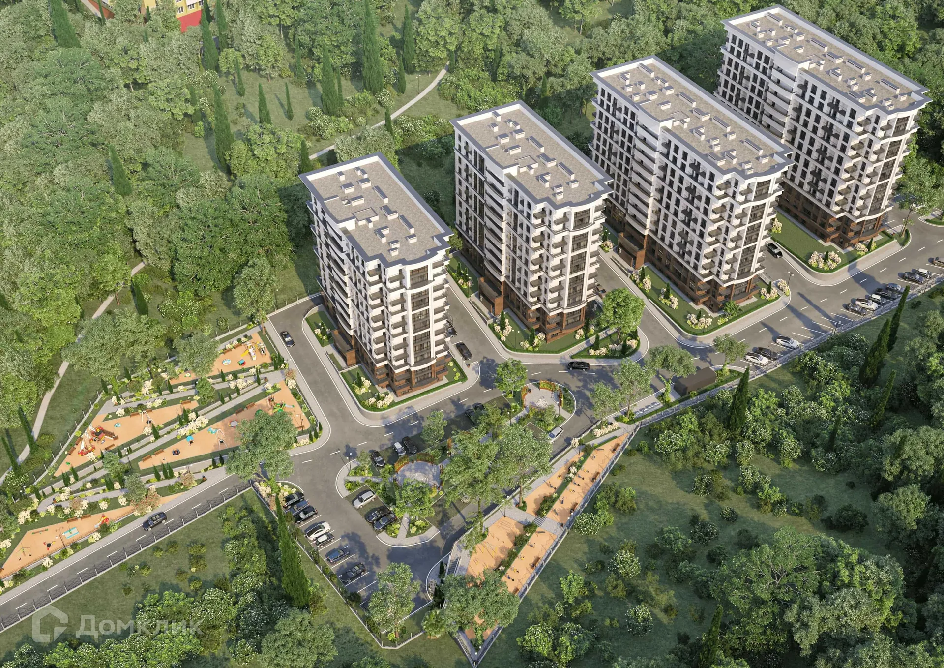 Планировка 1-комнатной квартиры 41.17 м² в ЖК ЖК Южный парк, г. Сочи — фото 7