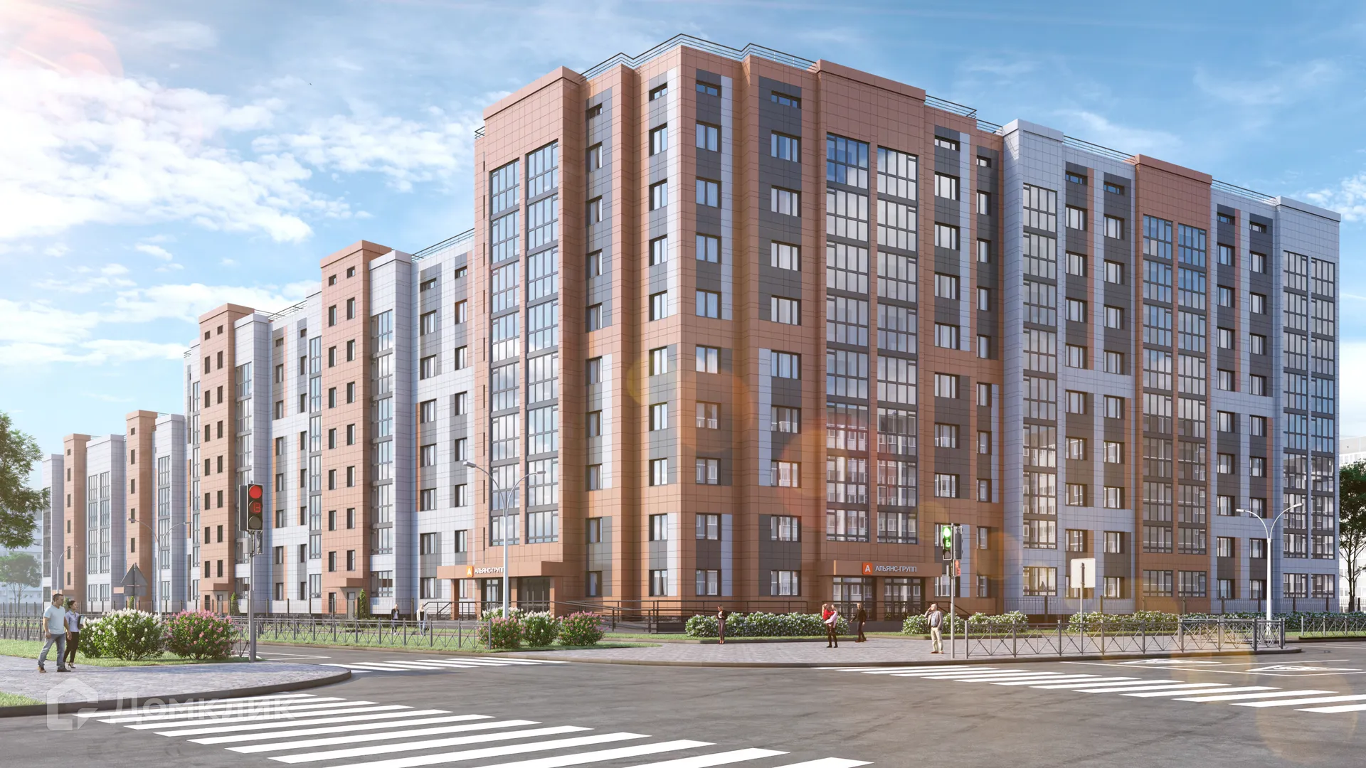 Планировка 2-комнатной квартиры 54.3 м² в ЖК ЖК Каскад, г. Стерлитамак — фото 1