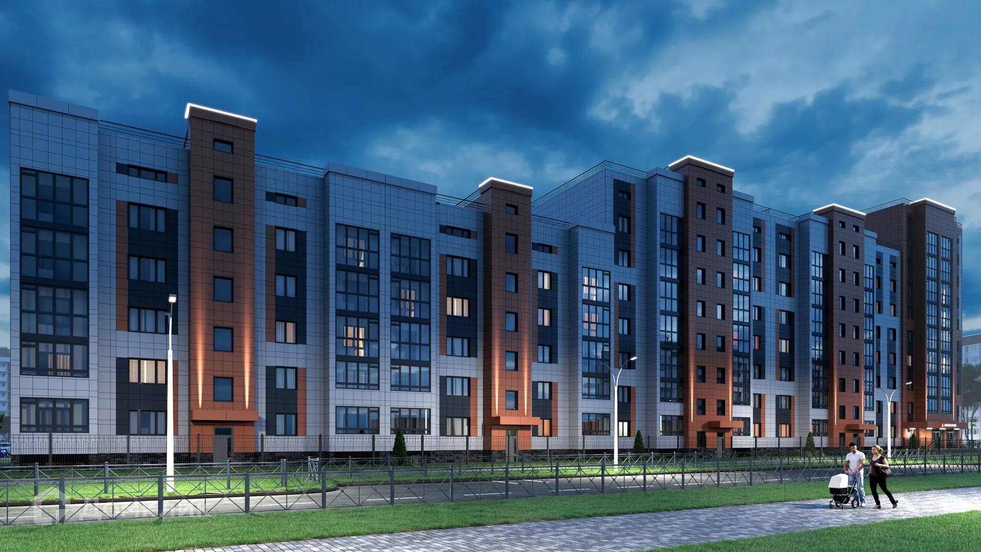 Планировка 2-комнатной квартиры 54.3 м² в ЖК ЖК Каскад, г. Стерлитамак — фото 7