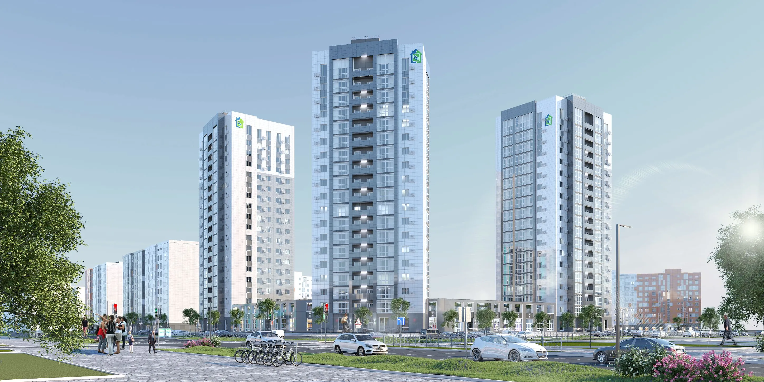 Планировка 2-комнатной квартиры 65.4 м² в ЖК ЖК ШИХАНЫ, г. Стерлитамак — фото 1