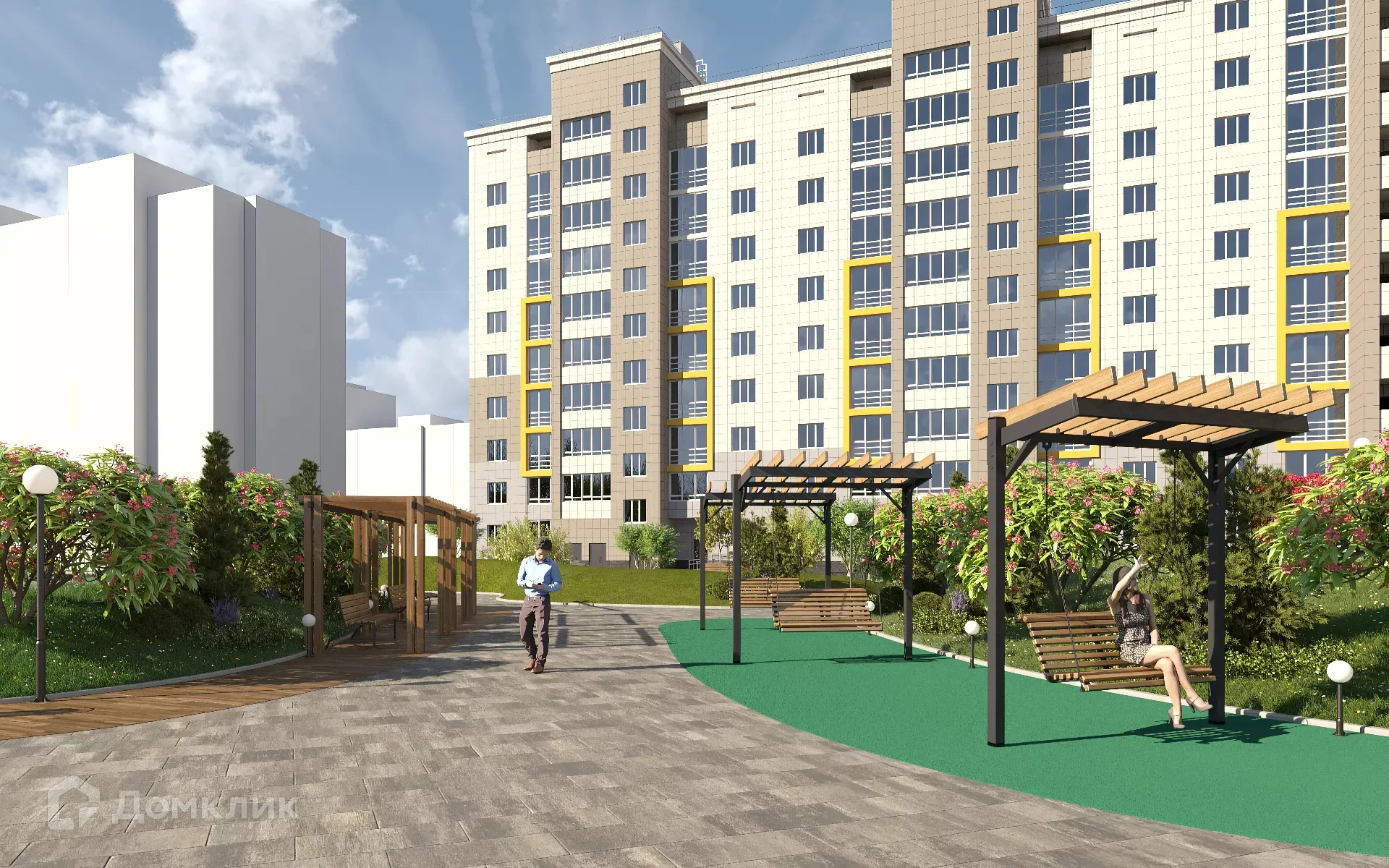 Планировка 1-комнатной квартиры 40.09 м² в ЖК ЖК Олимп, г. Стерлитамак — фото 4