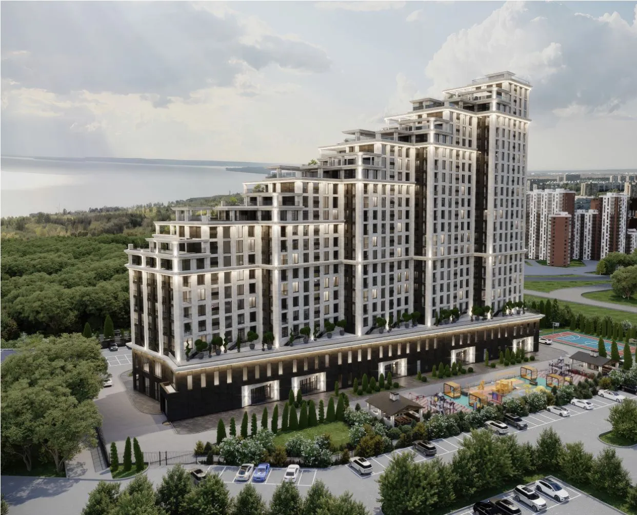Планировка 1-комнатной квартиры 54.7 м² в ЖК ЖК Status Park (Статус Парк), г. Тольятти — фото 1