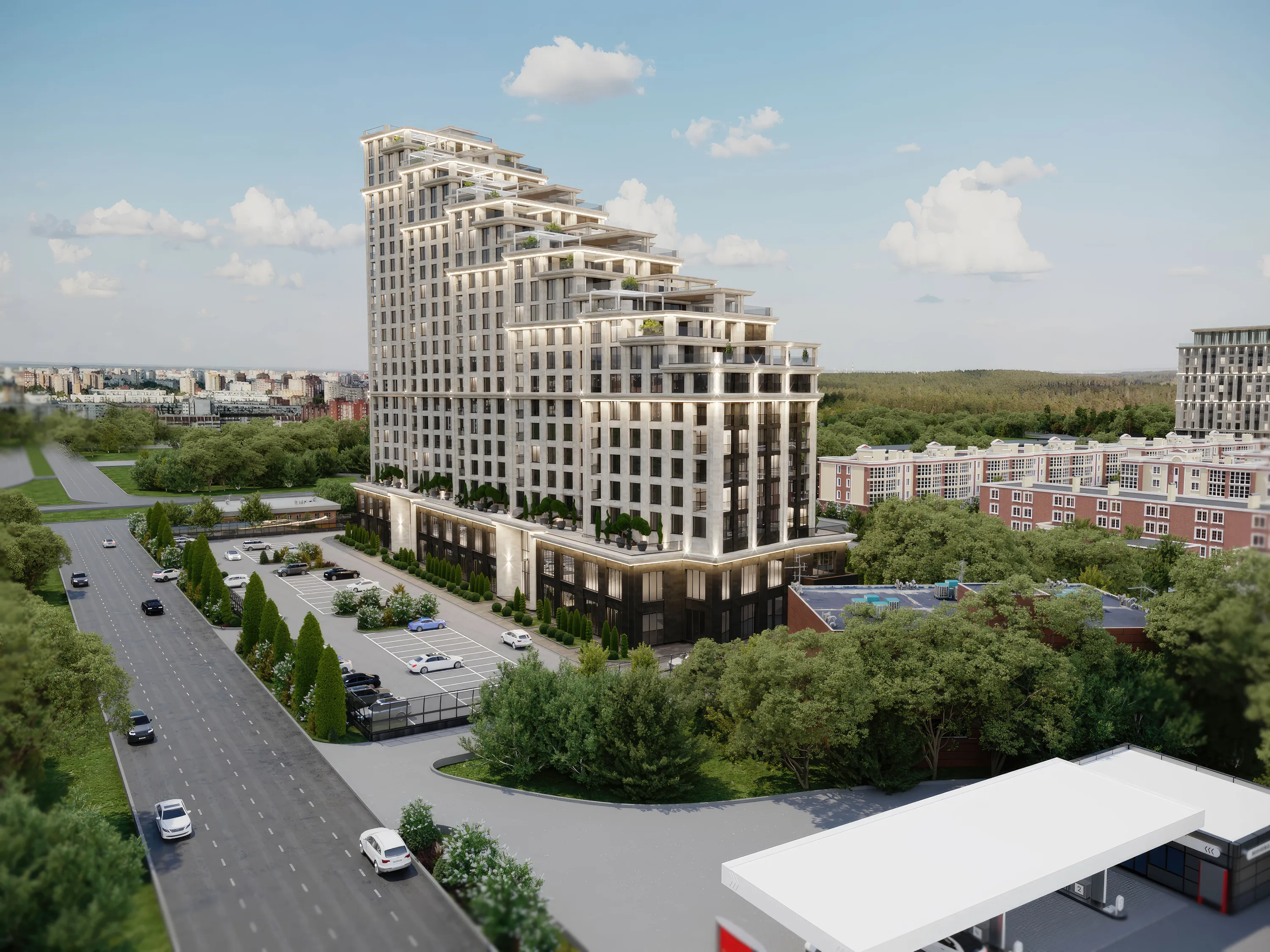 Планировка 1-комнатной квартиры 54.7 м² в ЖК ЖК Status Park (Статус Парк), г. Тольятти — фото 2