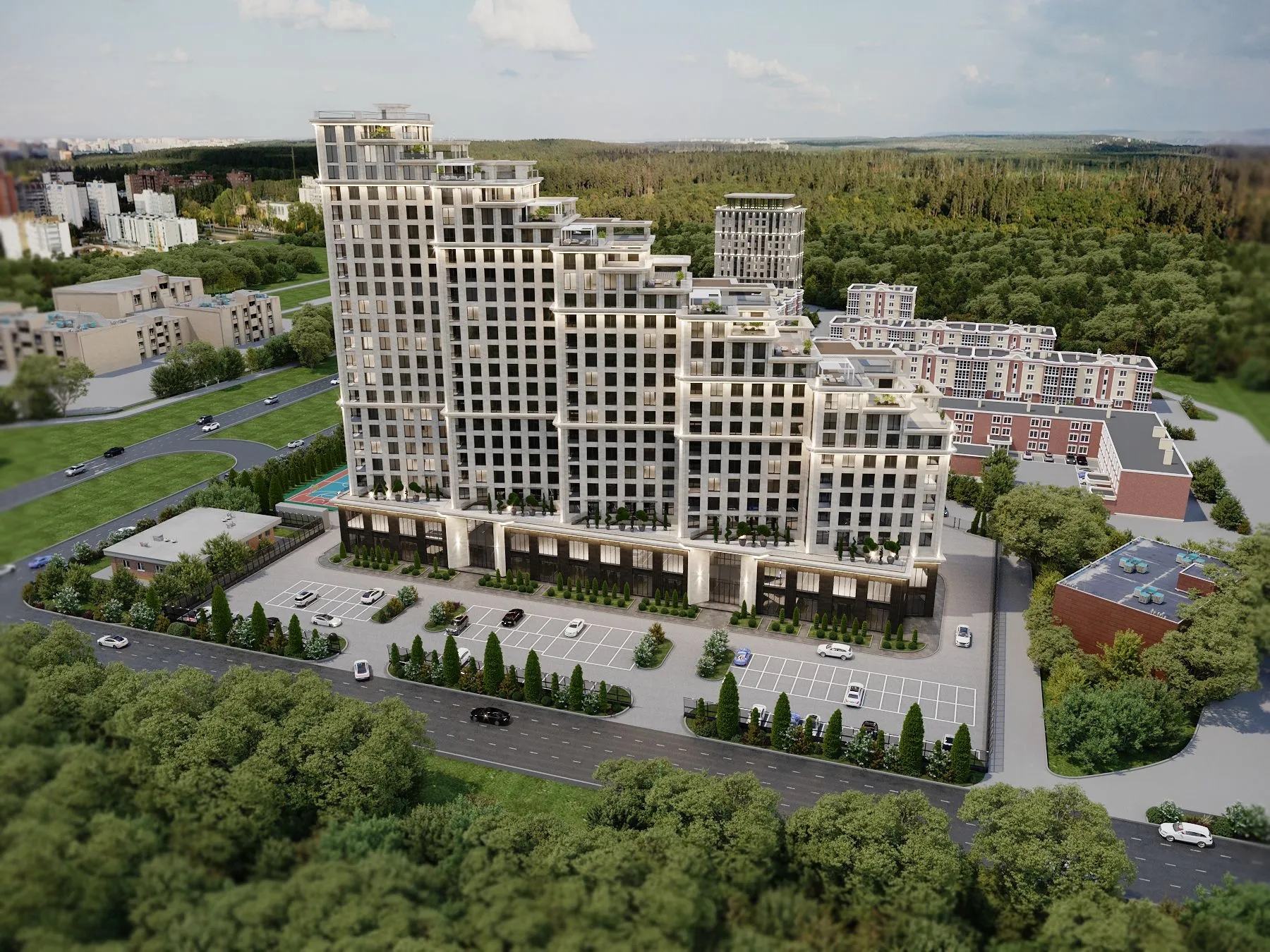 Планировка 1-комнатной квартиры 54.7 м² в ЖК ЖК Status Park (Статус Парк), г. Тольятти — фото 4