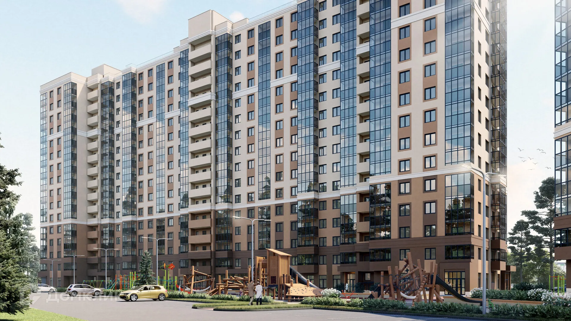 Планировка 3-комнатной квартиры 77.64 м² в ЖК ЖК Покровский парк, г. Верхняя Пышма — фото 2