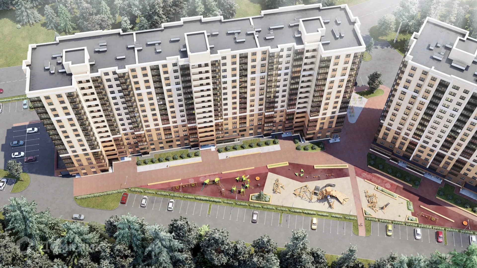 Планировка 3-комнатной квартиры 77.64 м² в ЖК ЖК Покровский парк, г. Верхняя Пышма — фото 4