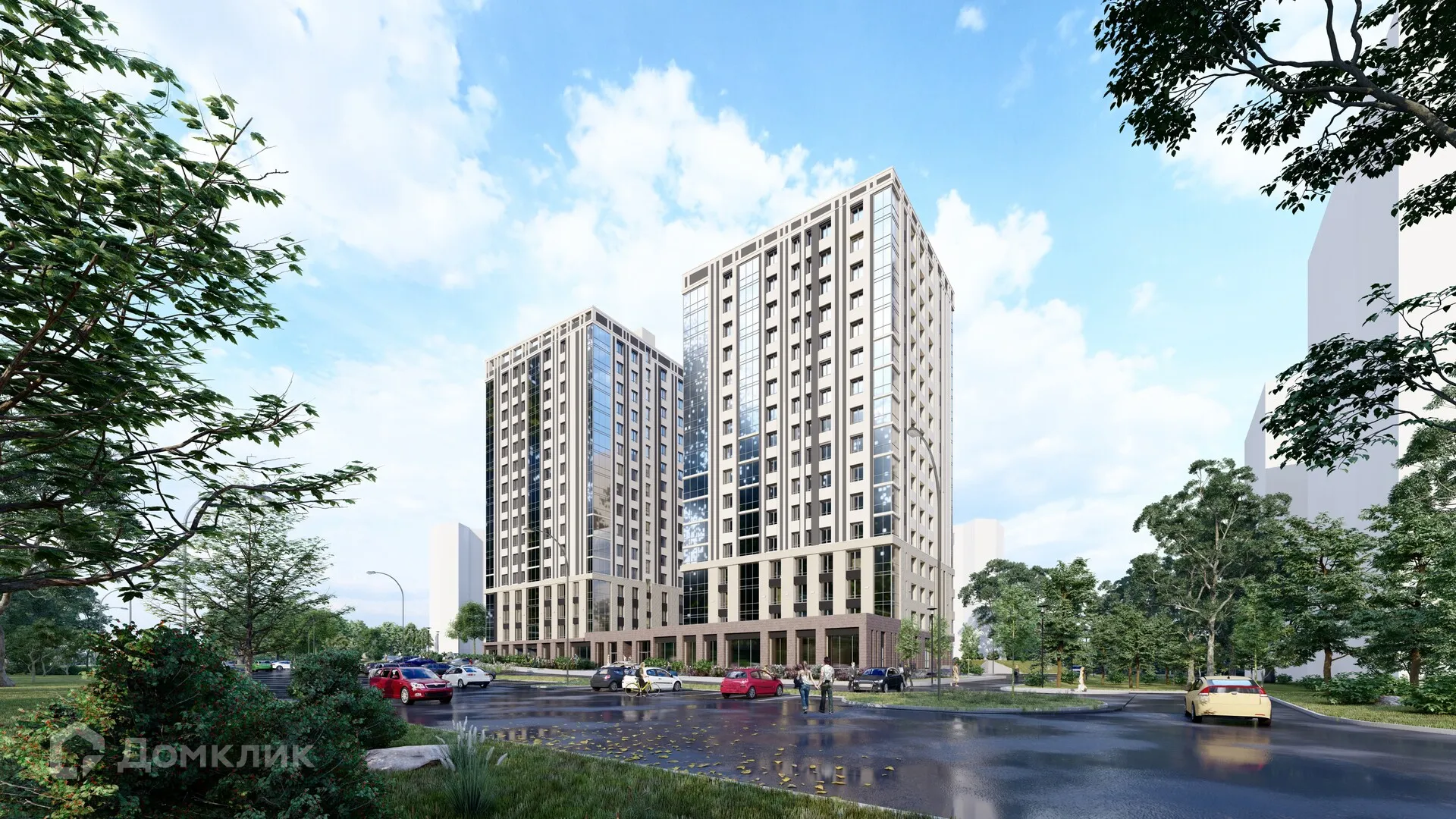 Планировка 3-комнатной квартиры 100.7 м² в ЖК ЖК Дуэт, г. Верхняя Пышма — фото 1