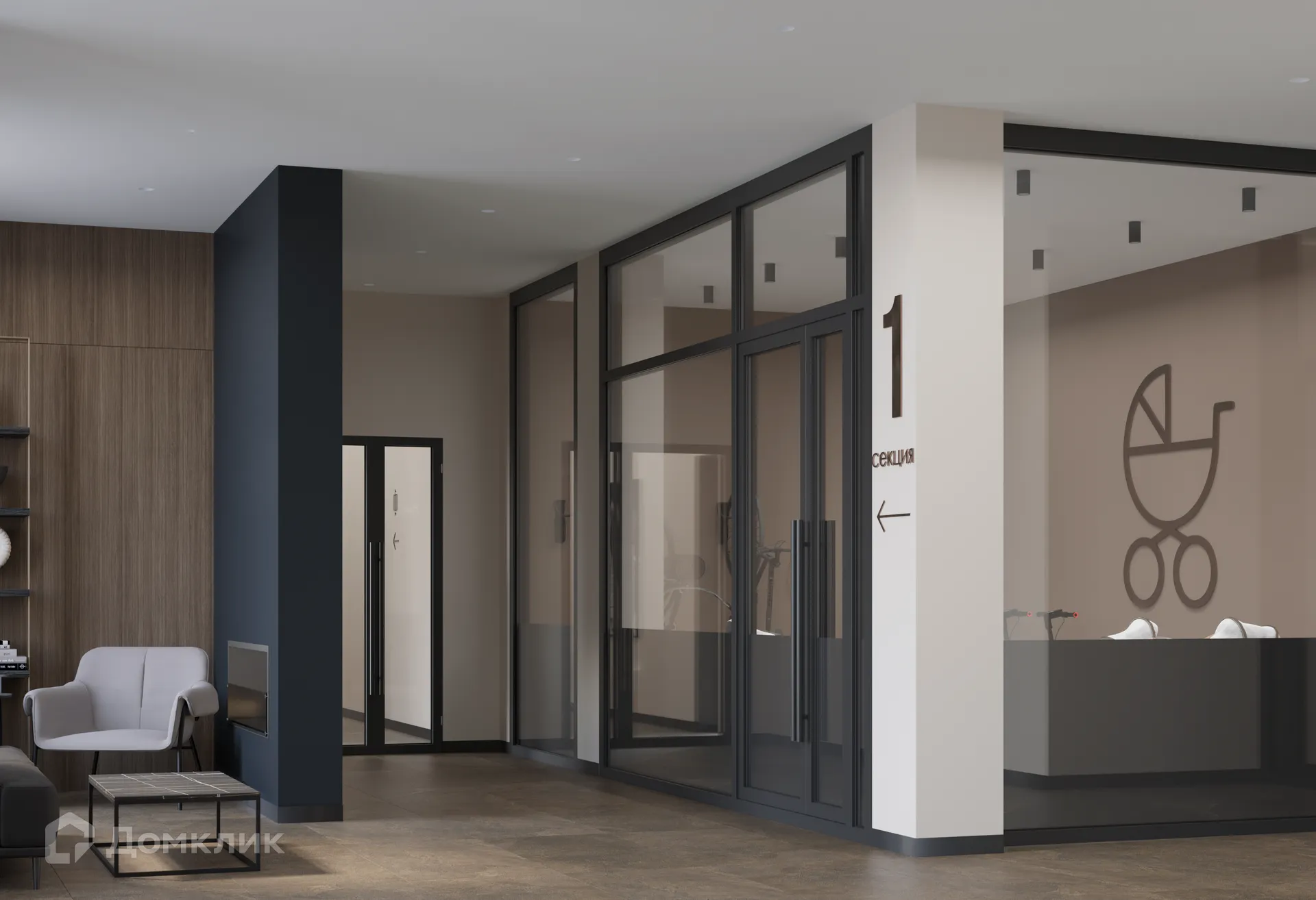 Планировка 3-комнатной квартиры 100.7 м² в ЖК ЖК Дуэт, г. Верхняя Пышма — фото 12