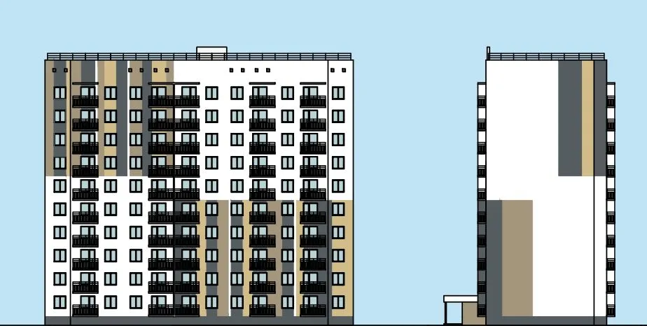 Планировка 2-комнатной квартиры 48.35 м² в ЖК ЖК Дом по ул Короленко, г. Копейск — фото 1