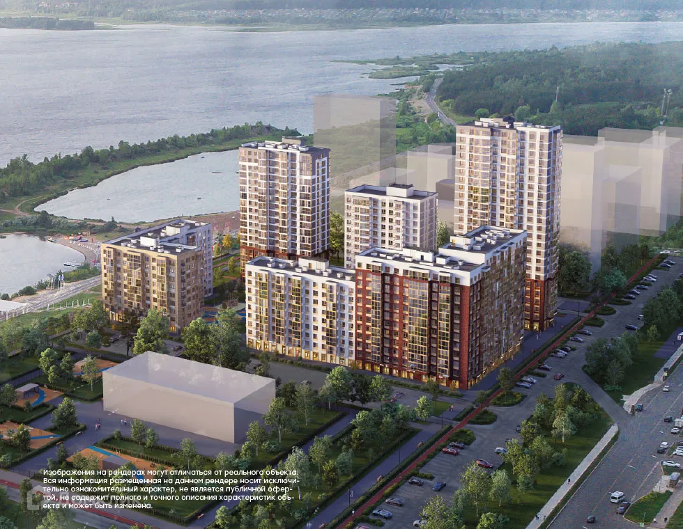 Планировка 2-комнатной квартиры 55.5 м² в ЖК ЖК Премьер-квартал на Набережной, г. Набережные Челны — фото 5