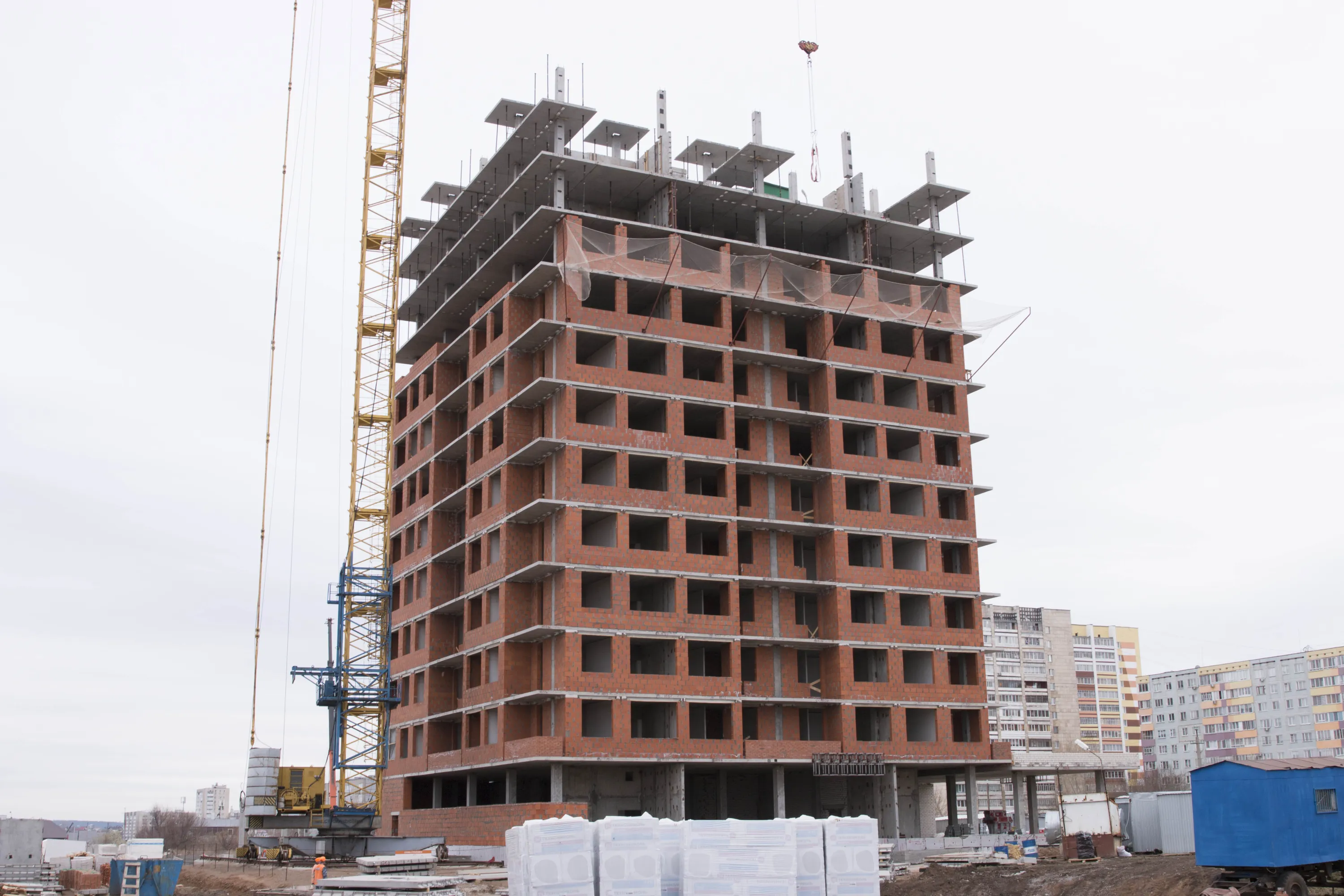 ЖК "НА САРМАНОВСКОМ" ход строительства