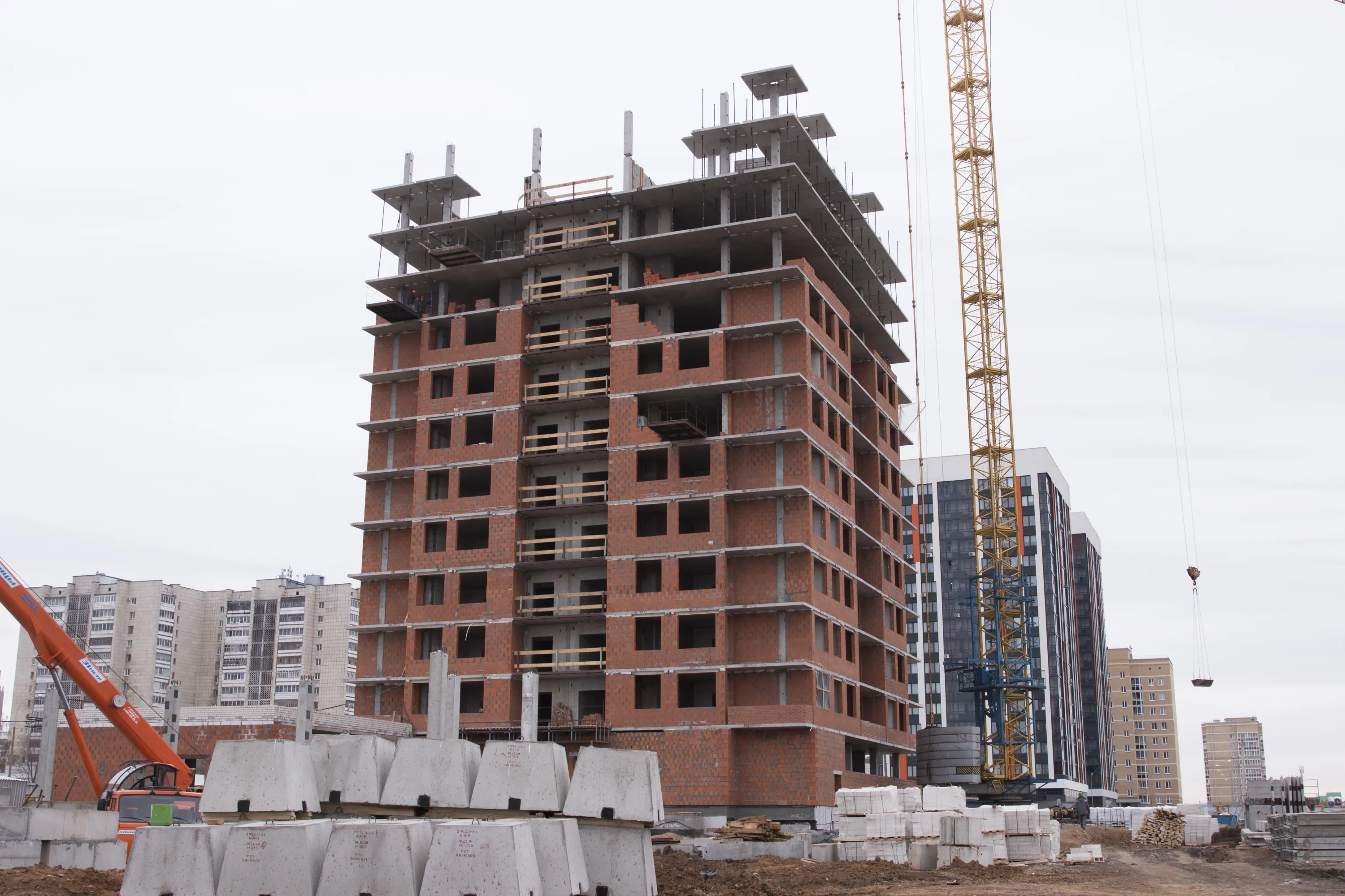 ЖК "НА САРМАНОВСКОМ" ход строительства