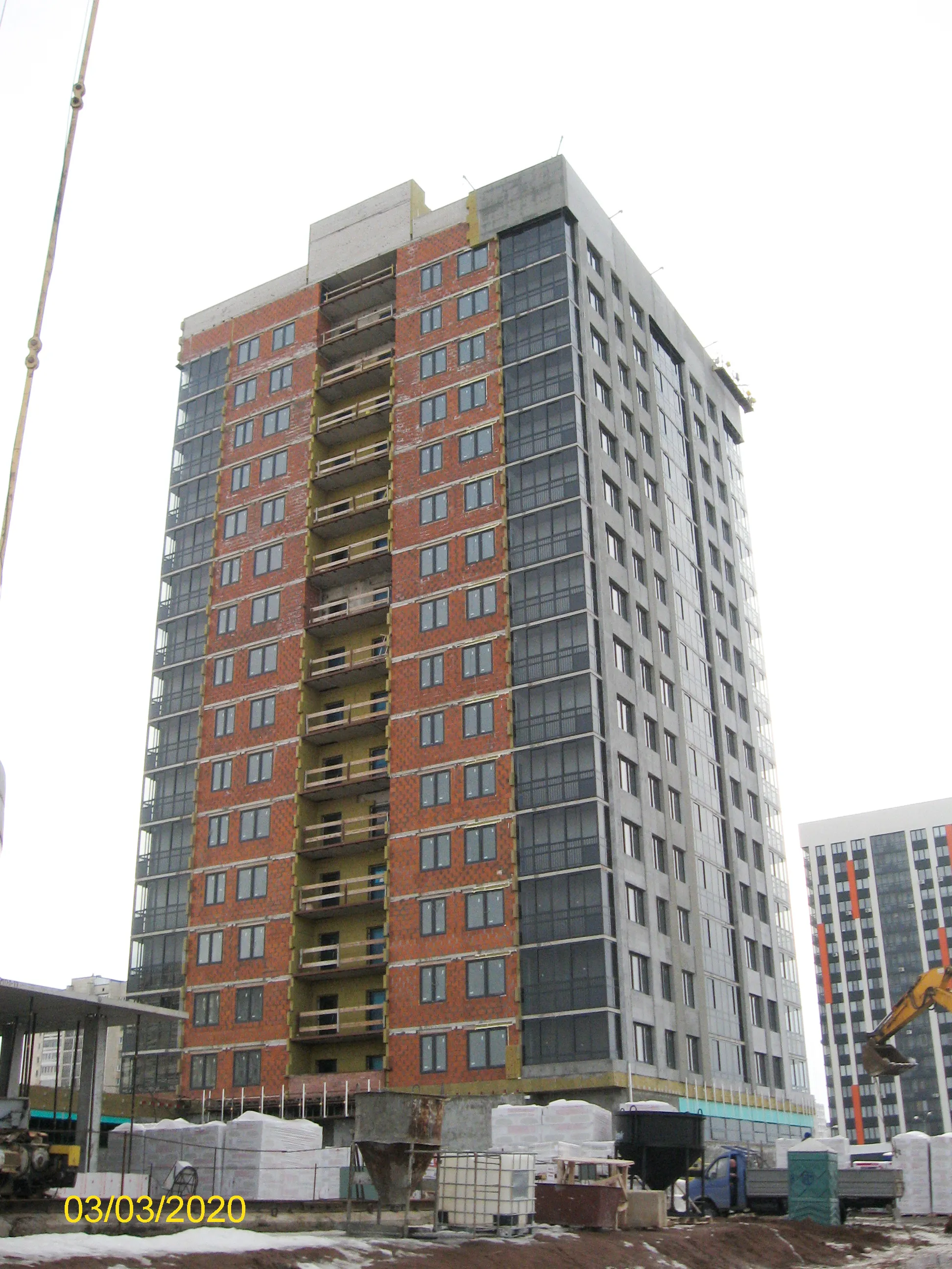 ЖК "НА САРМАНОВСКОМ" ход строительства