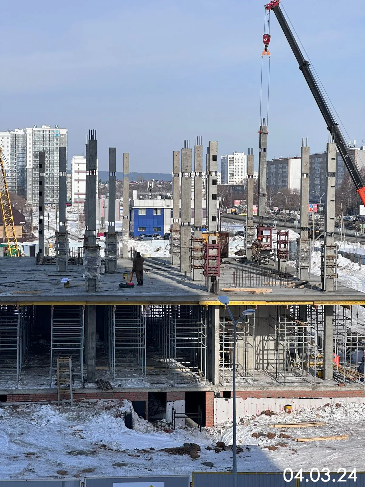 ЖК "НА САРМАНОВСКОМ" ход строительства