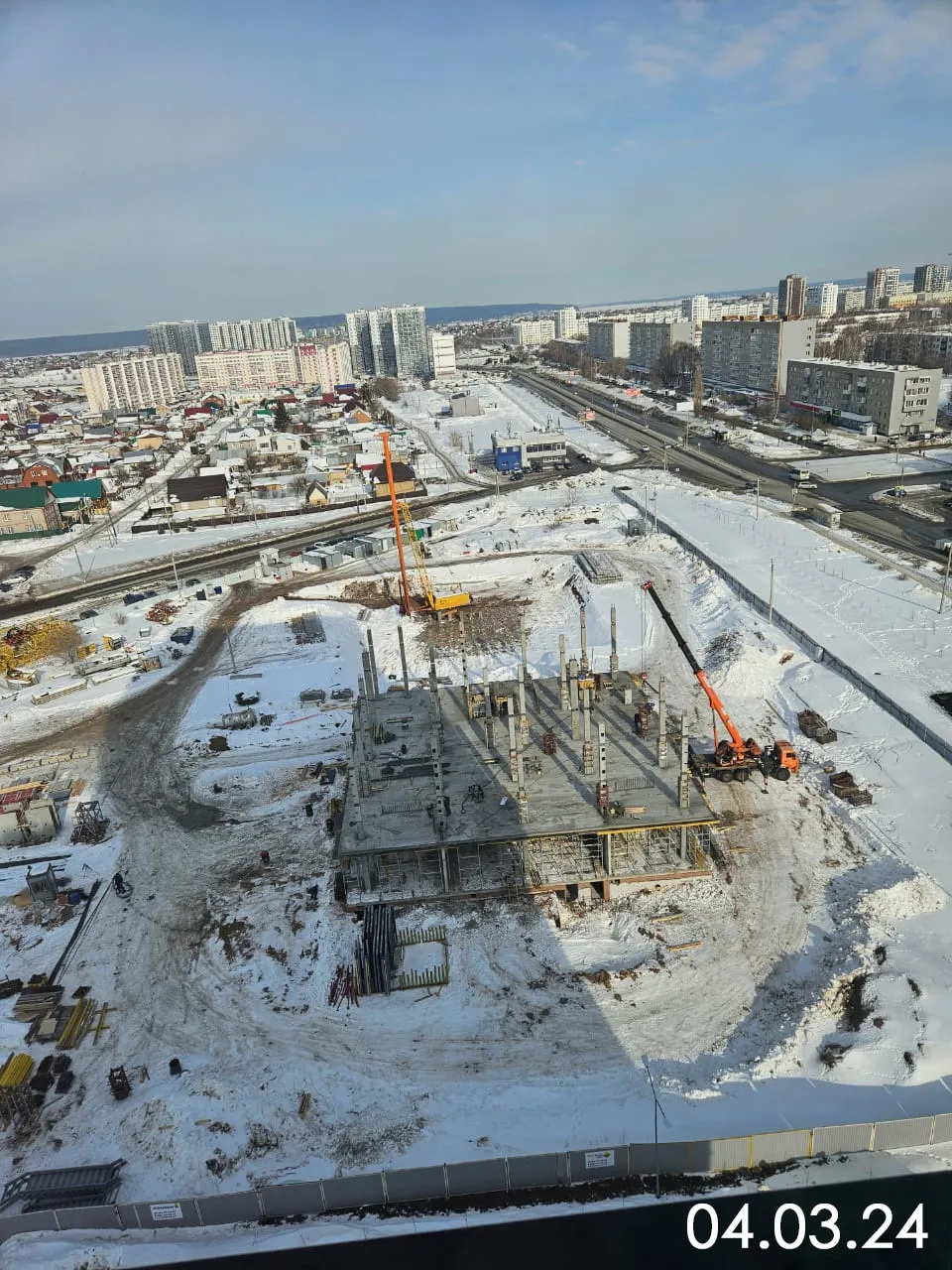 ЖК "НА САРМАНОВСКОМ" ход строительства