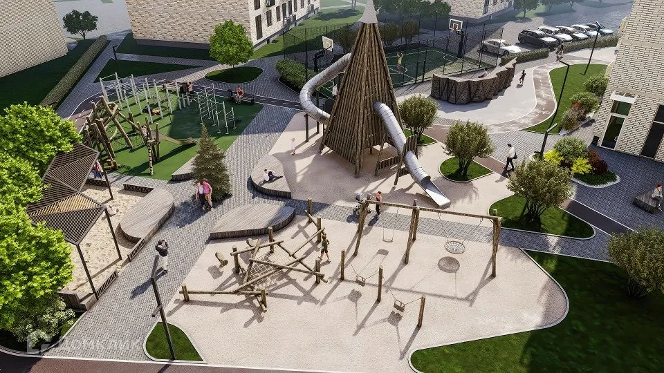 Планировка 1-комнатной квартиры 56.24 м² в ЖК Основатели, г. Новосибирск — фото 10