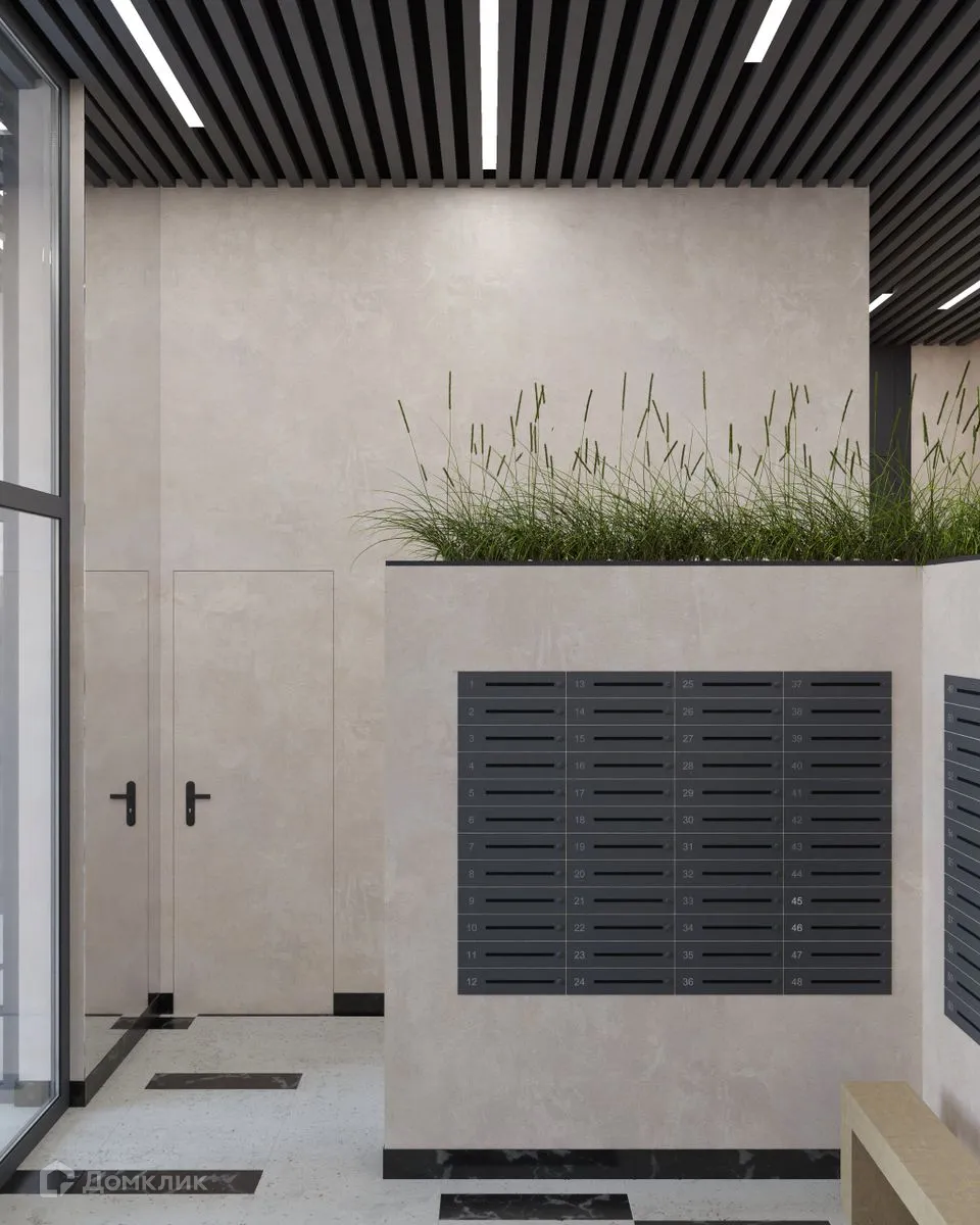 Планировка 1-комнатной квартиры 56.24 м² в ЖК Основатели, г. Новосибирск — фото 13