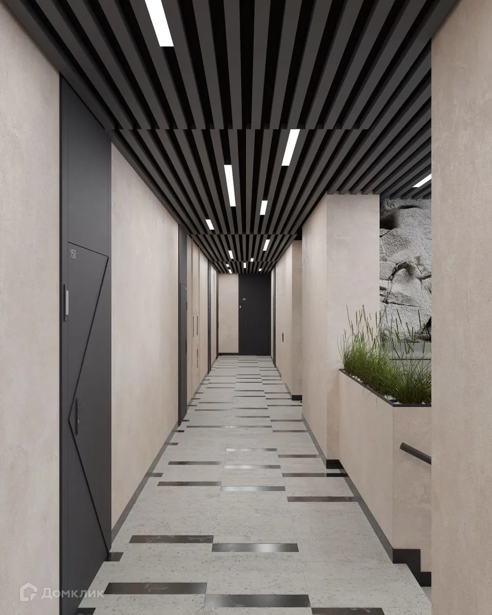 Планировка 1-комнатной квартиры 56.24 м² в ЖК Основатели, г. Новосибирск — фото 15