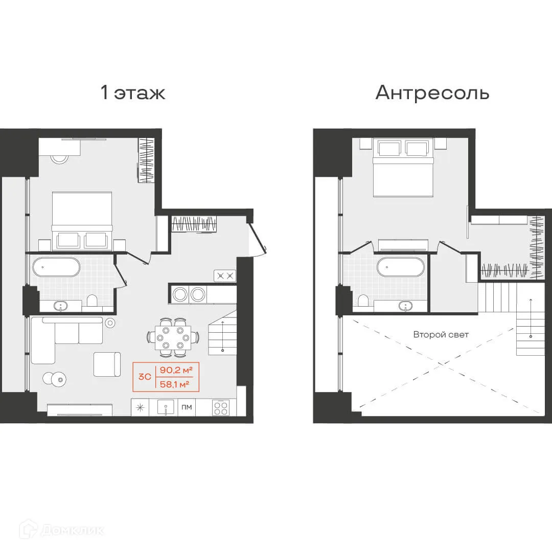 Фото квартиры в ЖК Многофункциональный комплекс Freedom