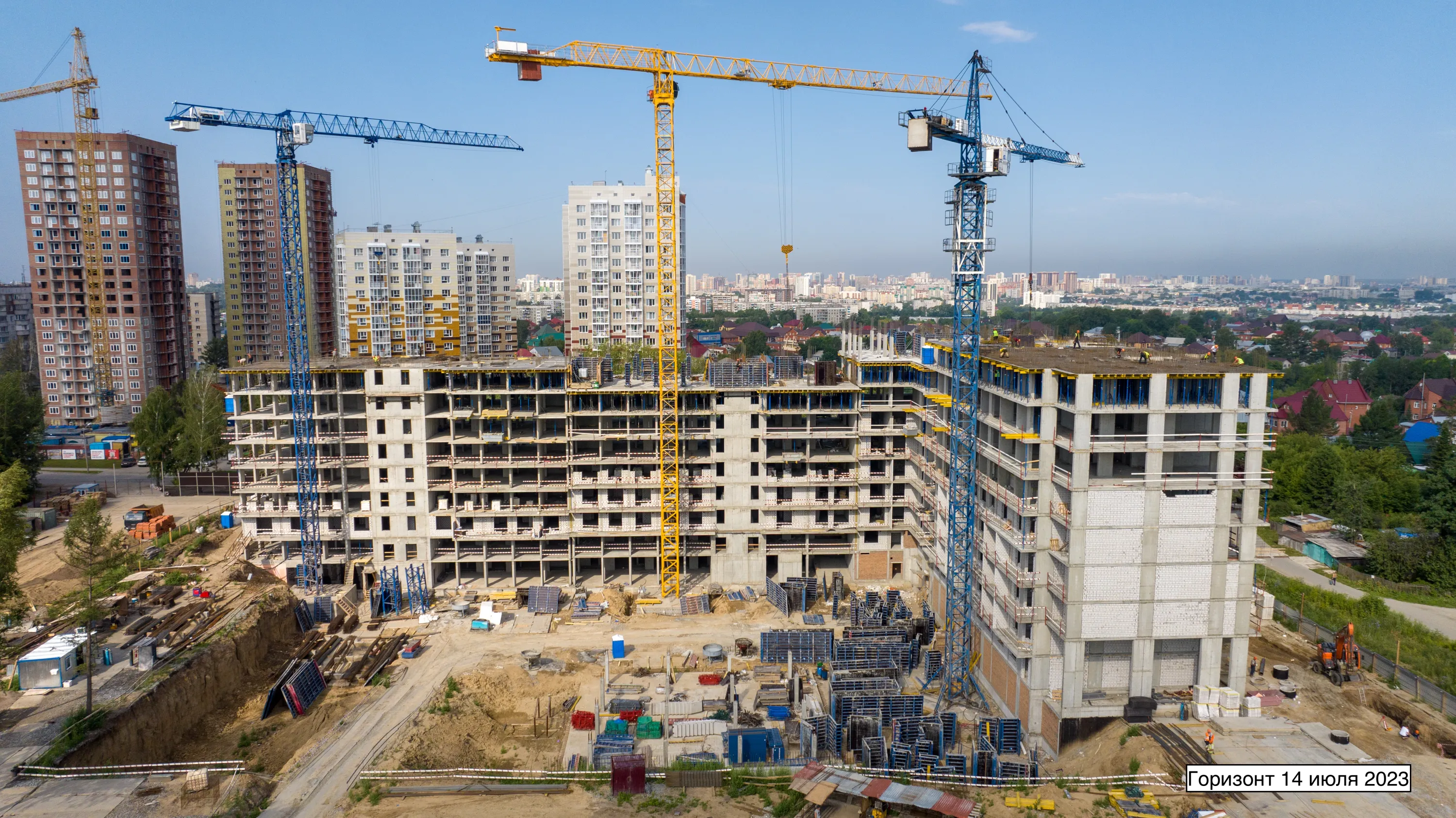 ЖК  GORIZONT  (ГОРИЗОНТ) ход строительства