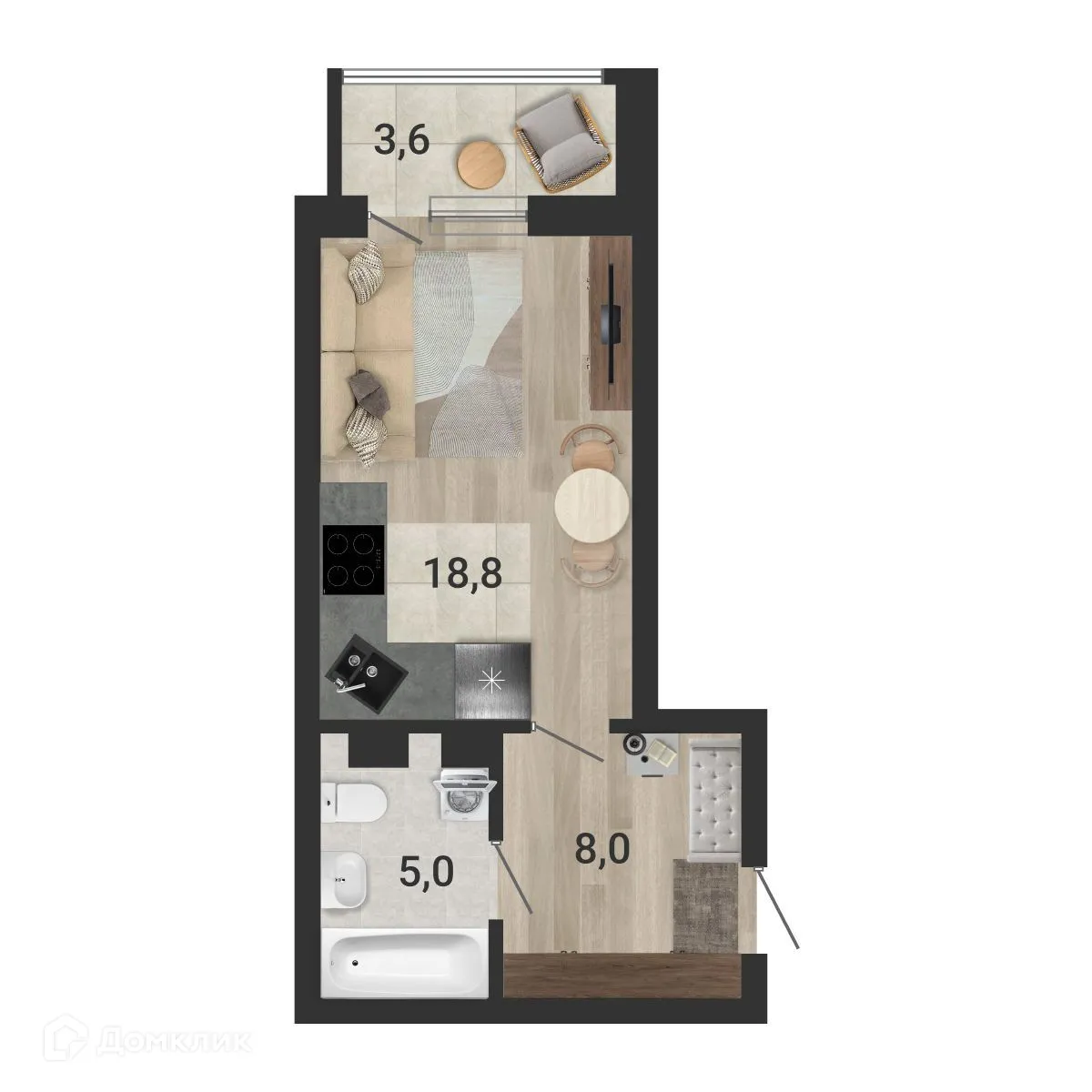 Фото квартиры в ЖК Тетрис