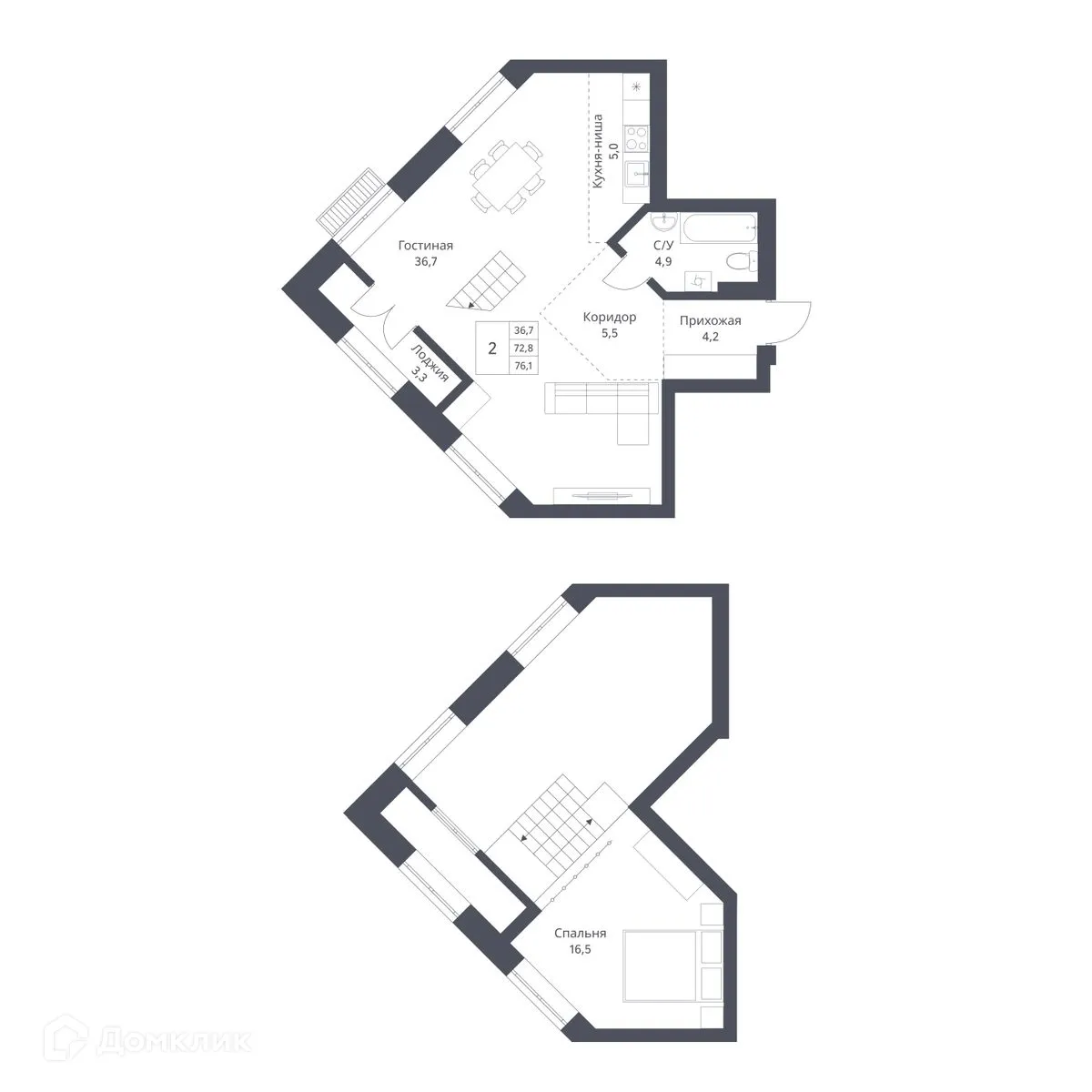 Фото квартиры в ЖК Основатели