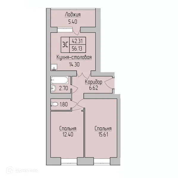 Фото квартиры в ЖК Дивногорский