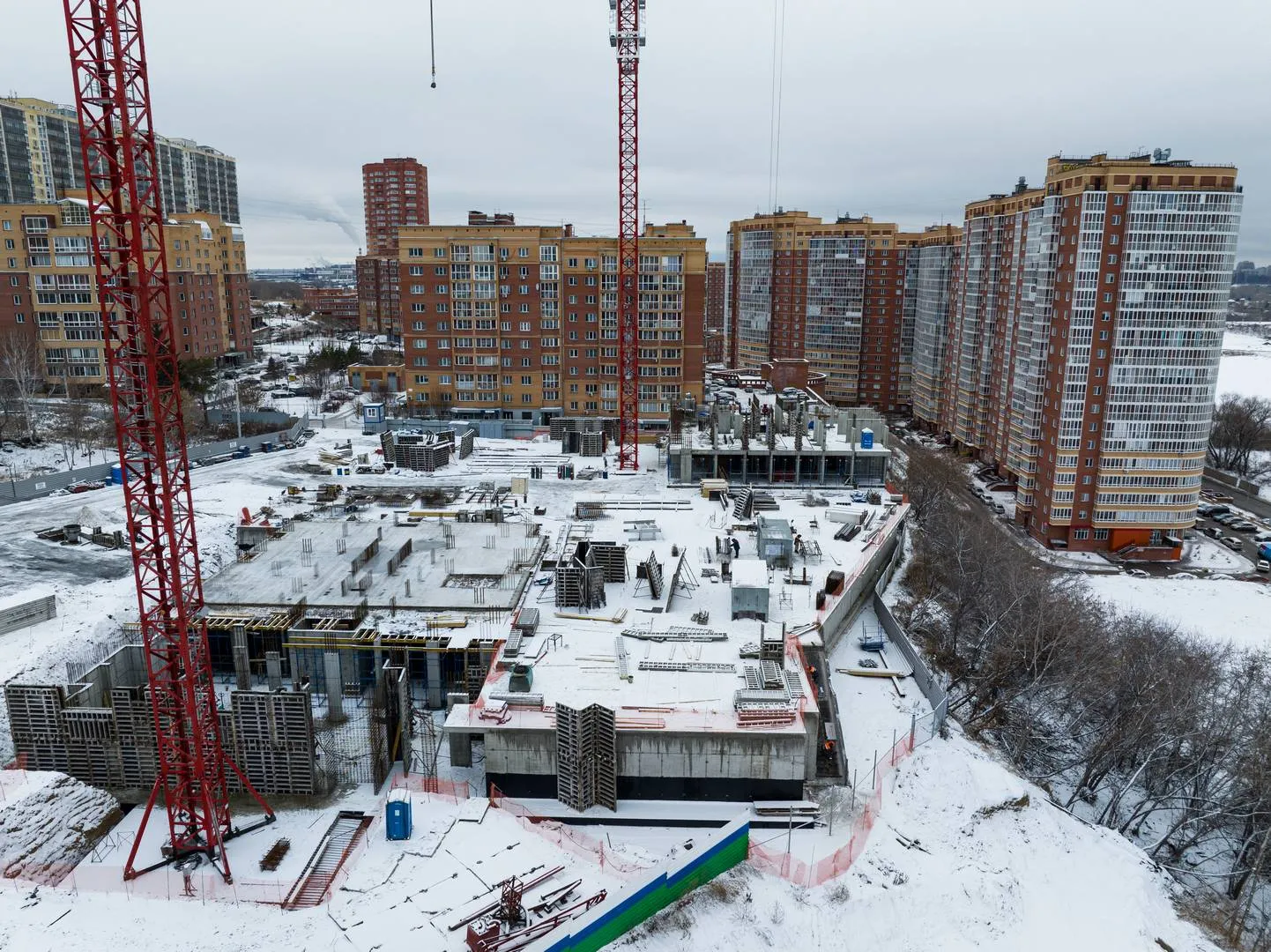 ЖК Квартал новой жизни Горская Лагуна ход строительства