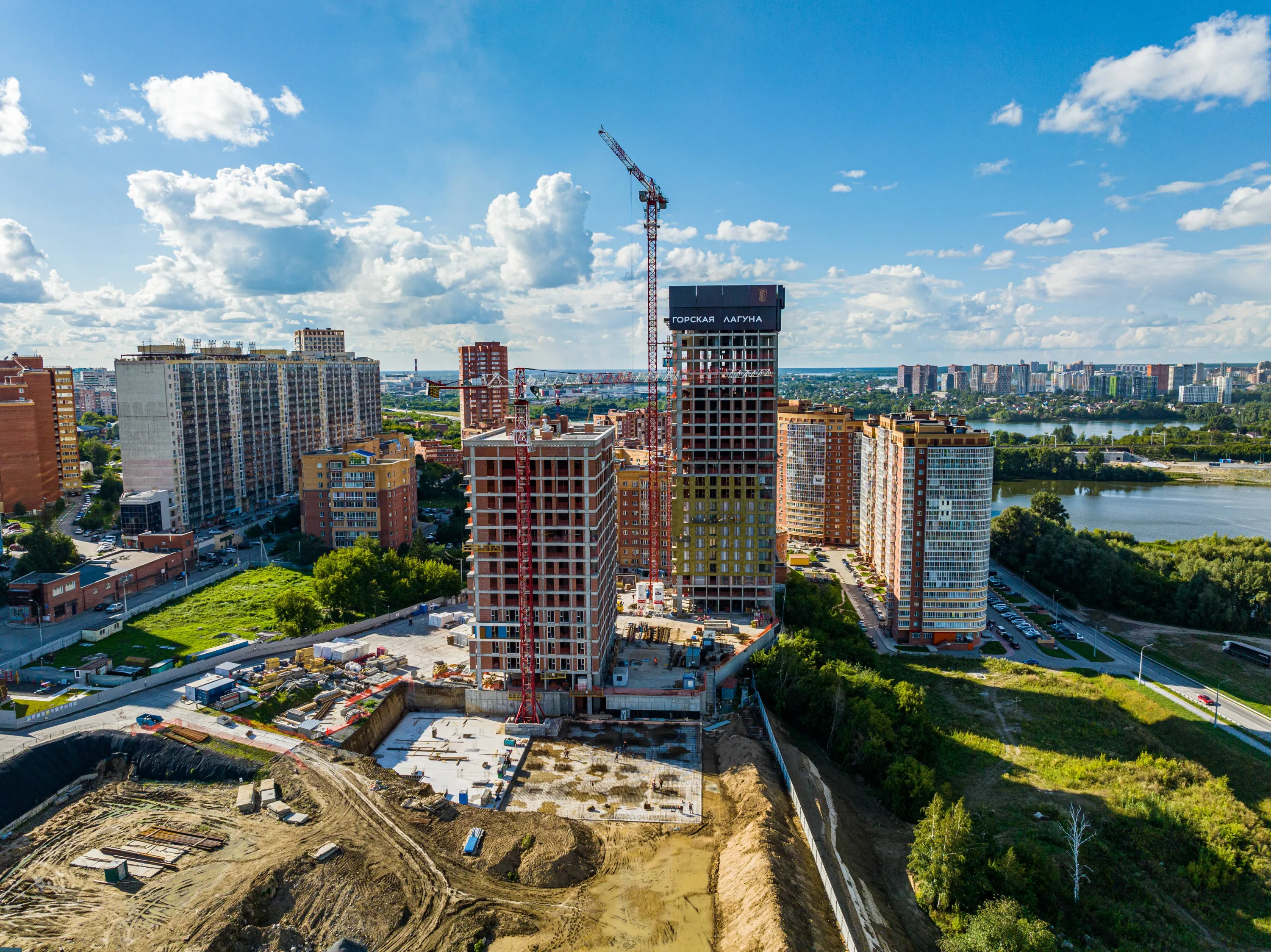 ЖК Квартал новой жизни Горская Лагуна ход строительства