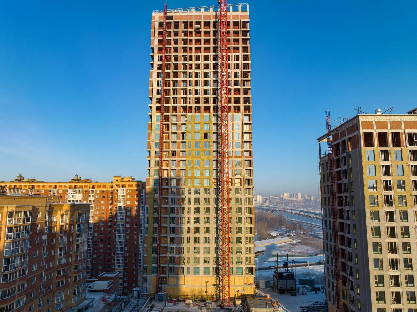 ЖК Квартал новой жизни Горская Лагуна ход строительства