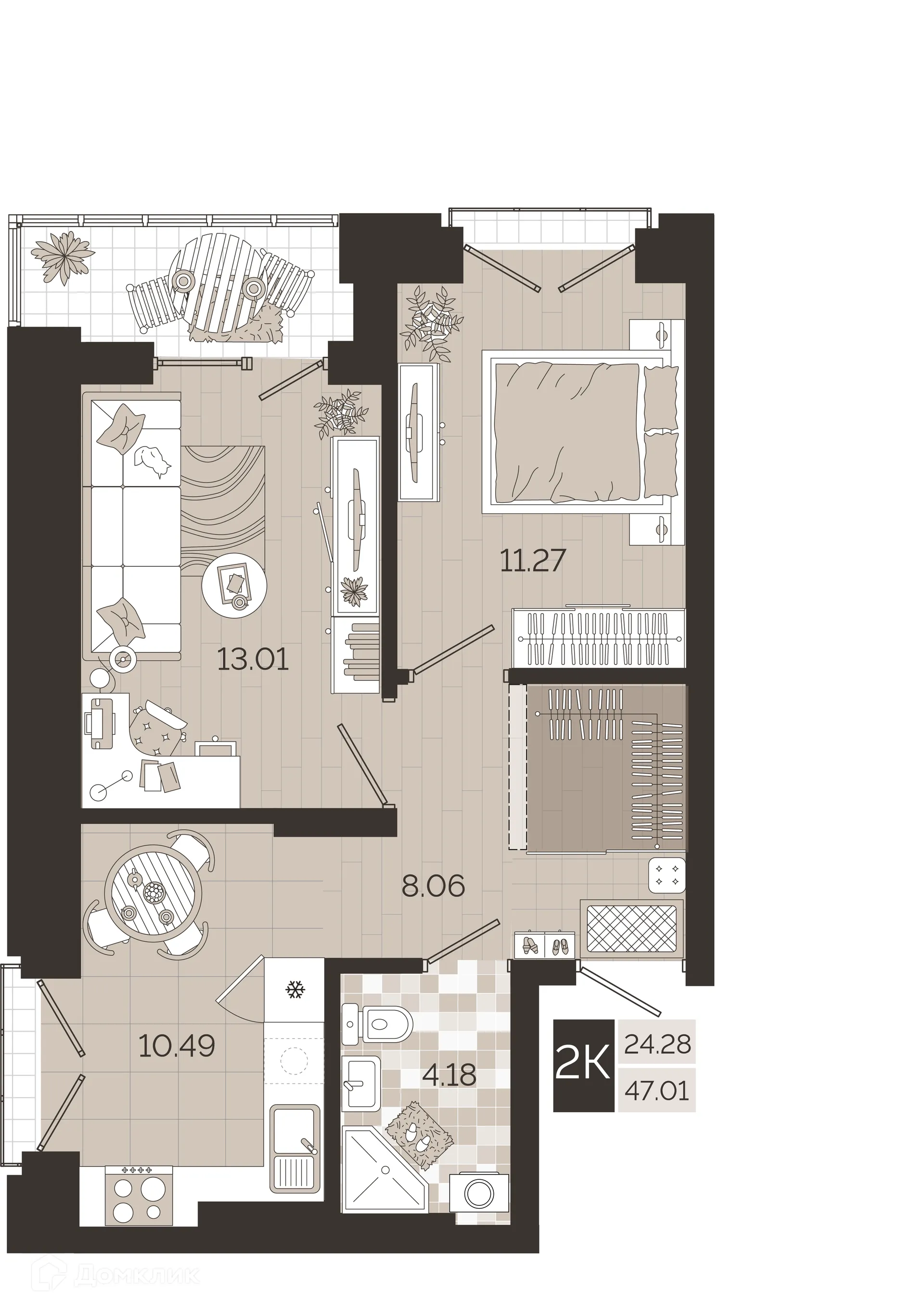 Фото квартиры в ЖК Авторский квартал