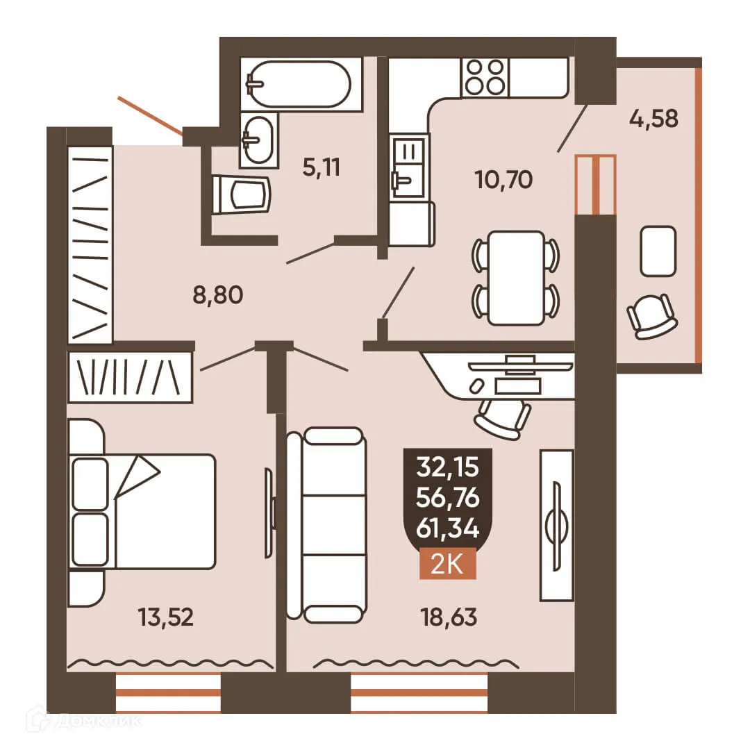 Фото квартиры в ЖК ЕРМАК