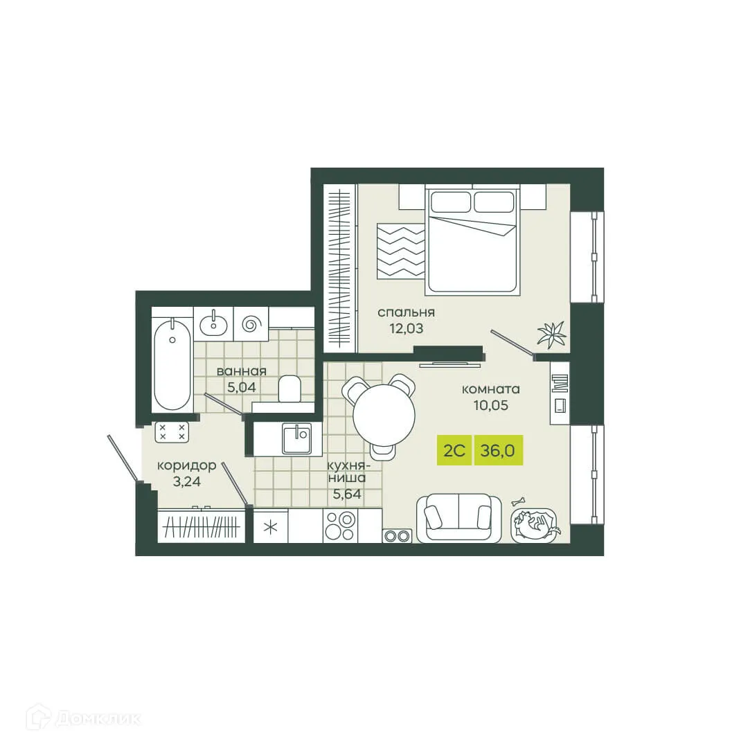 Фото квартиры в ЖК Белкин