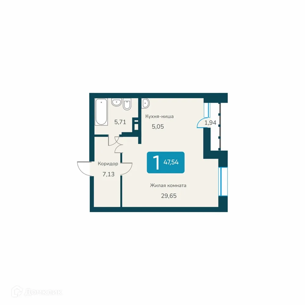 Фото квартиры в ЖК "Марсель-2"