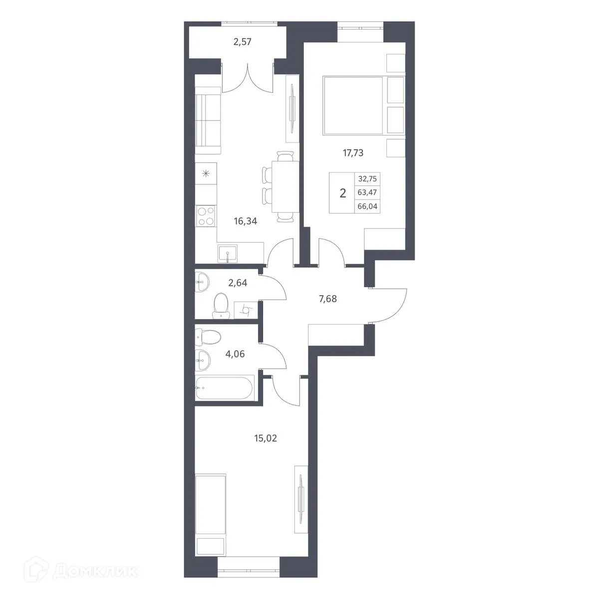 Фото квартиры в ЖК Основатели