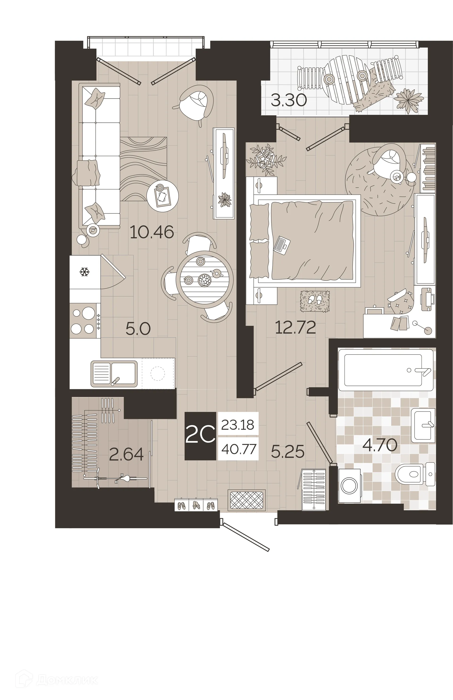 Фото квартиры в ЖК Авторский квартал