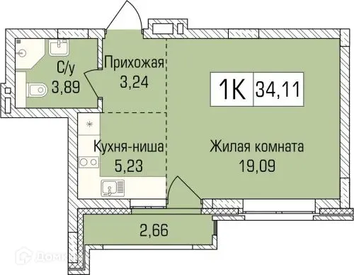 Фото квартиры в ЖК "Цивилизация"