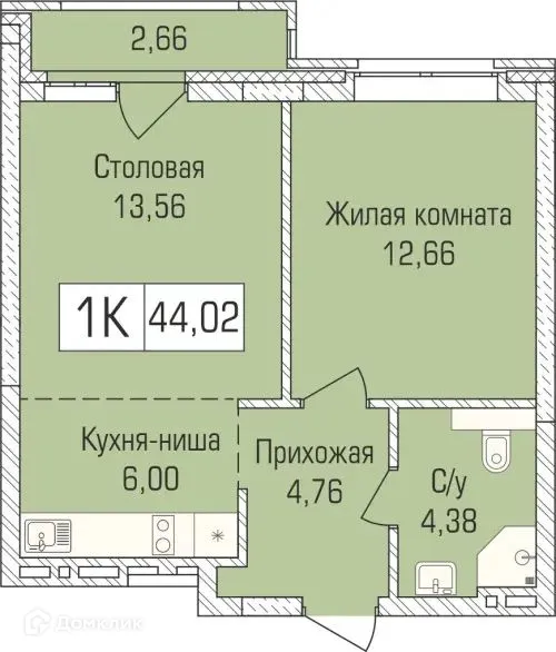 Фото квартиры в ЖК "Цивилизация"